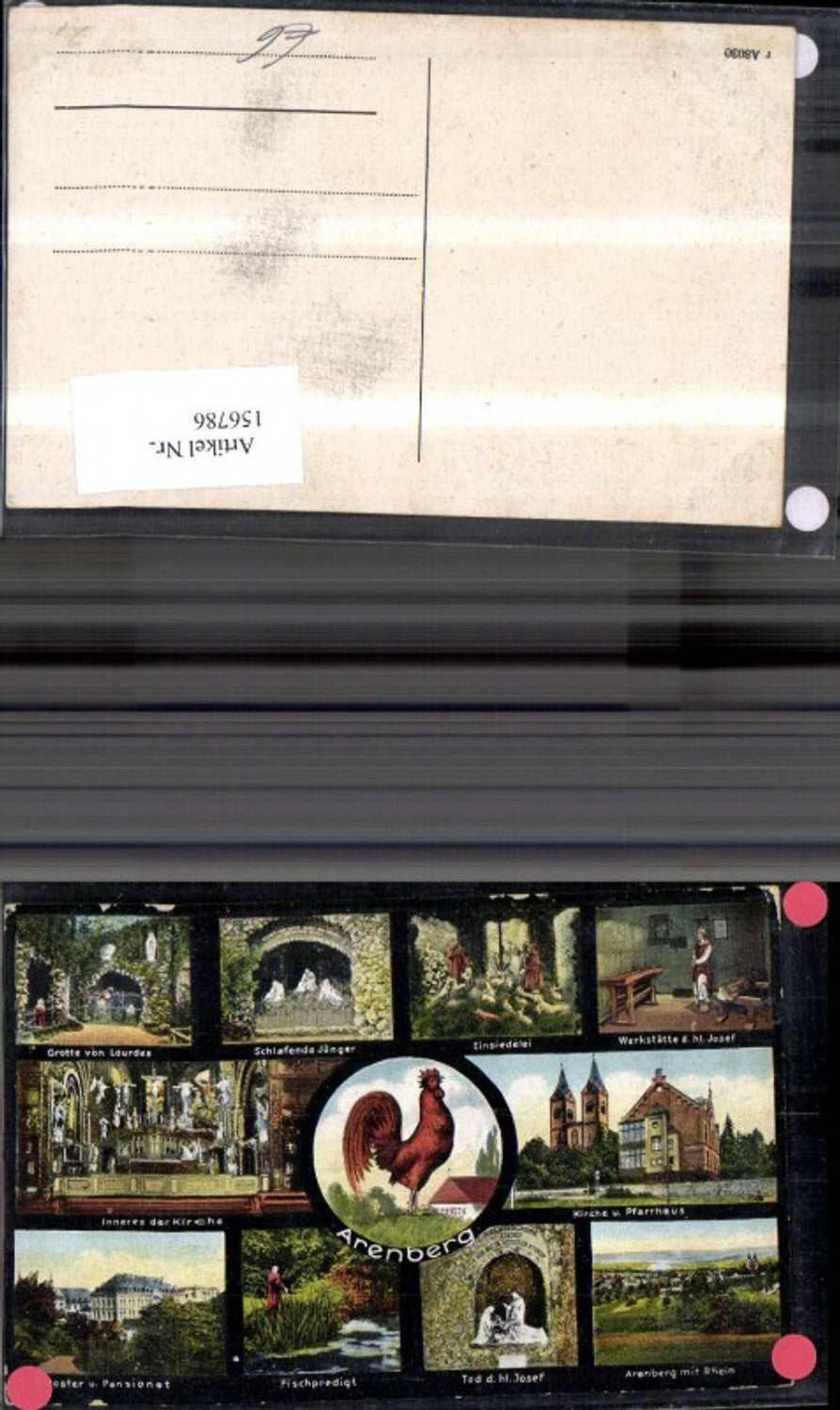 156786,Arenberg Mehrbild Ak m. Hahn