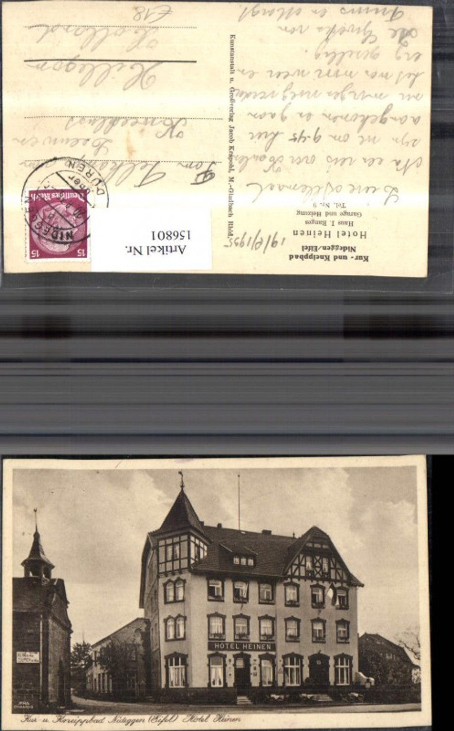 156801,Kur Kneippbad Nideggen Eifel Hotel Heinen 1935