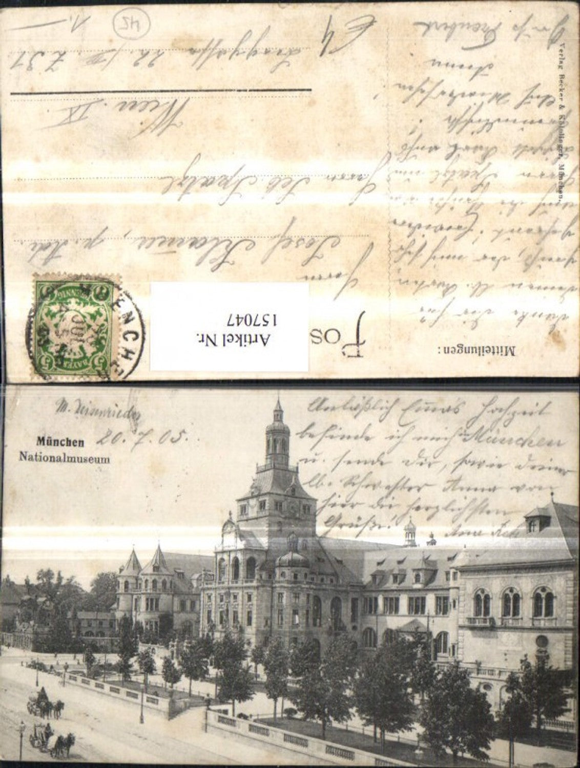 157047,München Nationalmuseum 1905