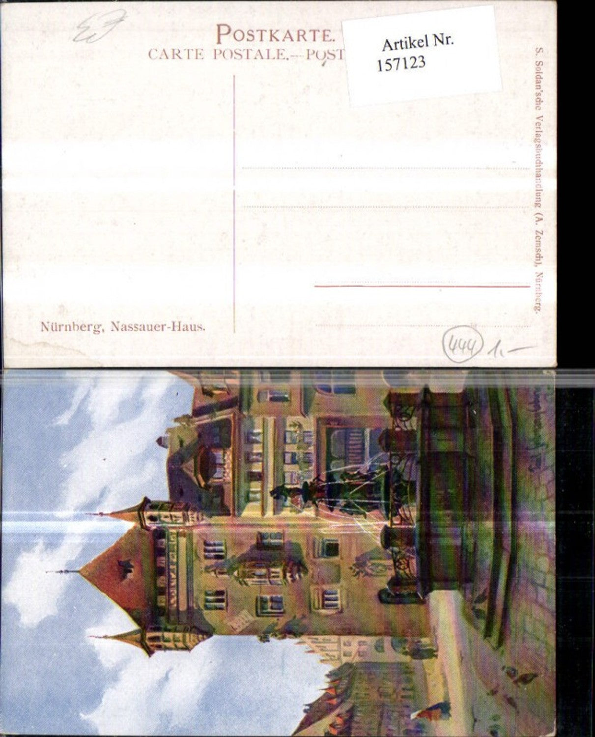 157123,Nünberg Nassauer Haus Künstler Ak