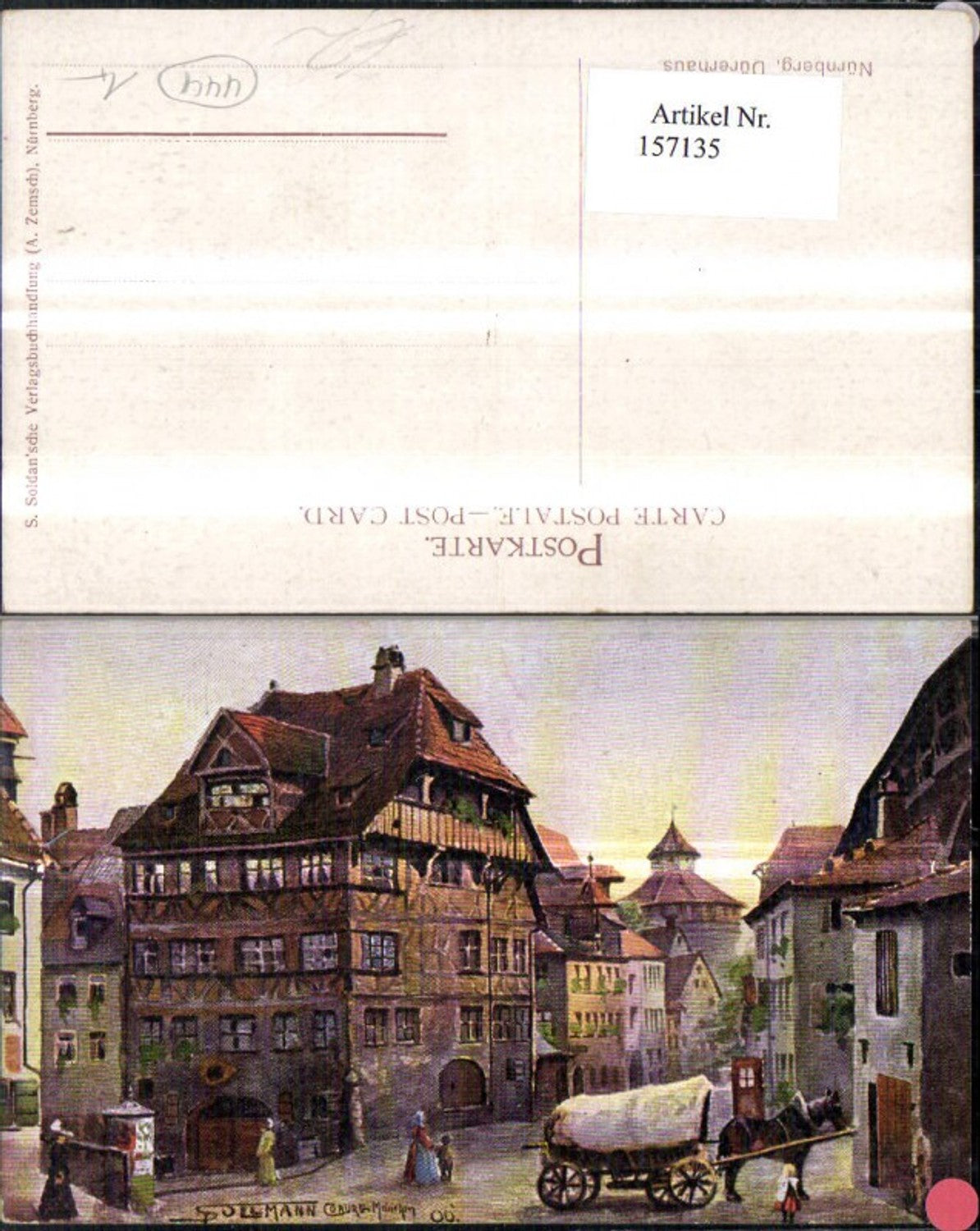 157135,Nürnberg Dürerhaus Künstler Ak