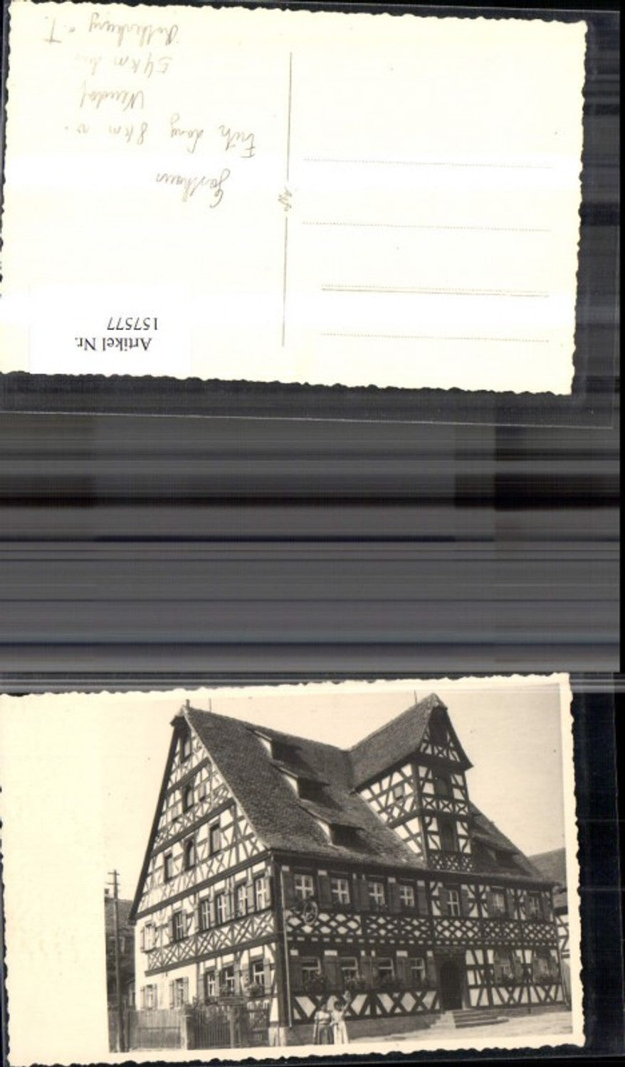 157577,Foto Ak Gasthaus zum Roten Ross Grosshabersdorf Fürth