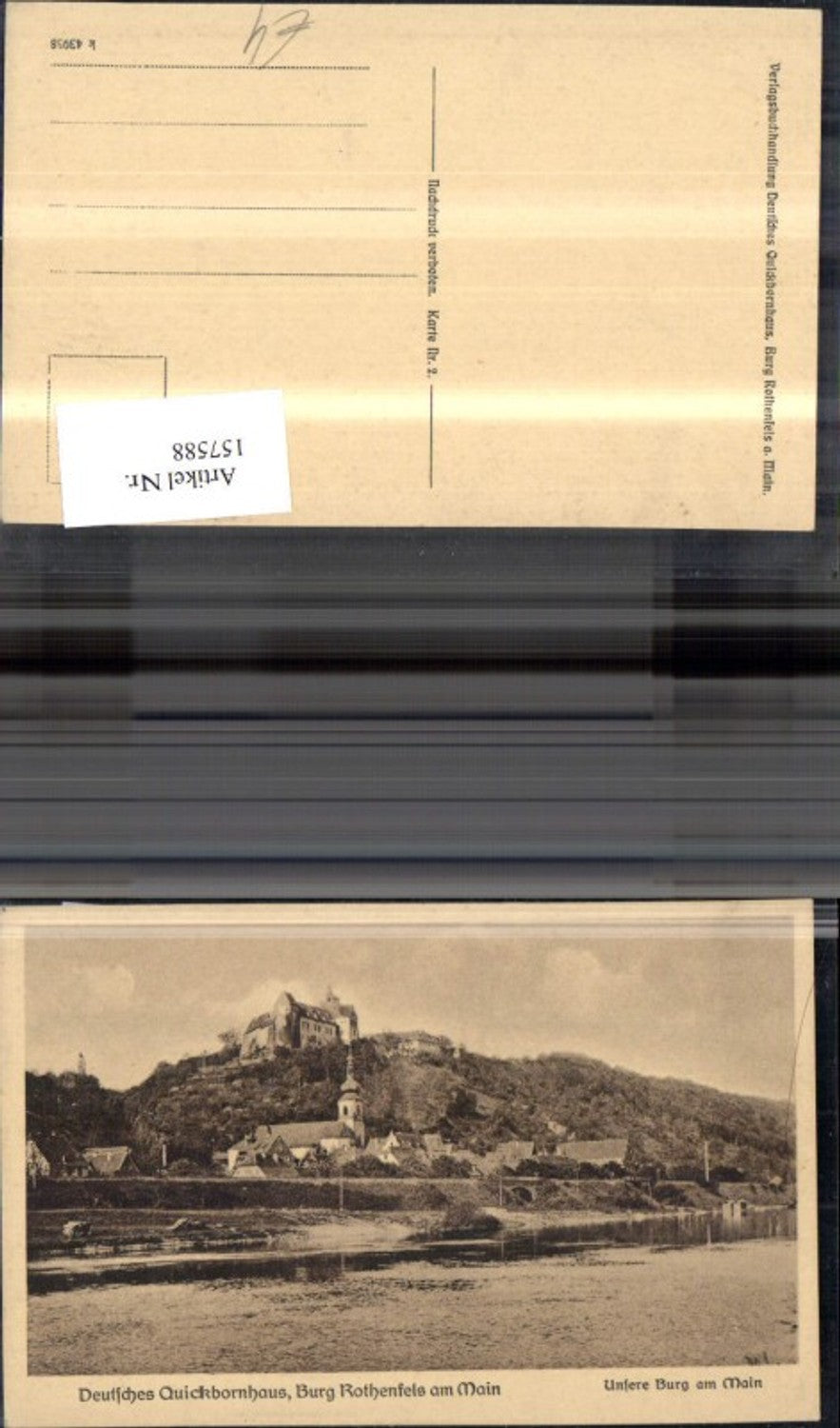 157588,Rothenfels Burg Rothenfels a. Main Untere Burg