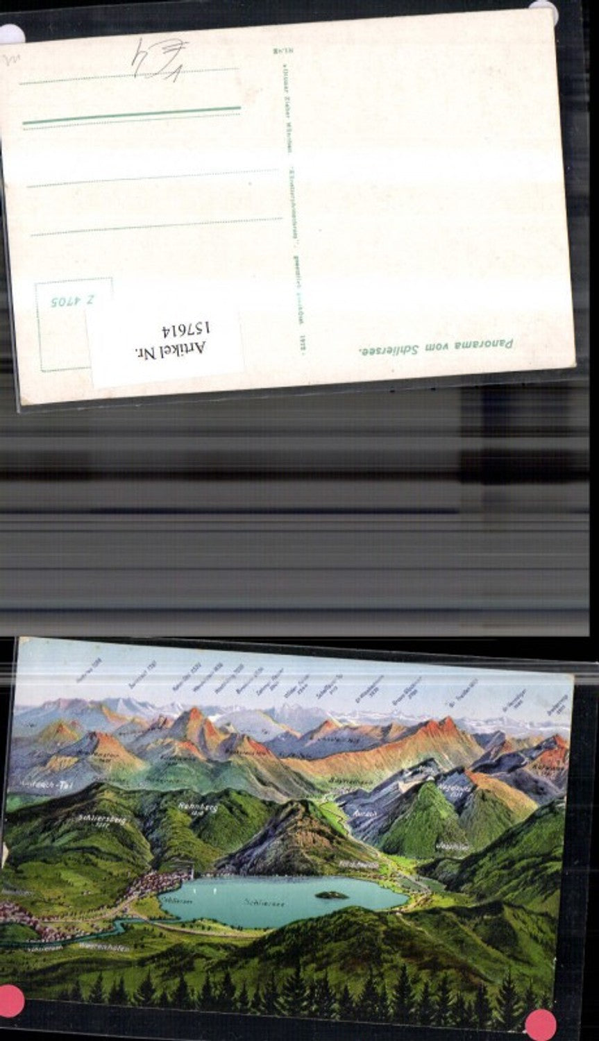 157614,Schliersee Lagekarte Westenhofen pub Ottmar Zieher Z 4705