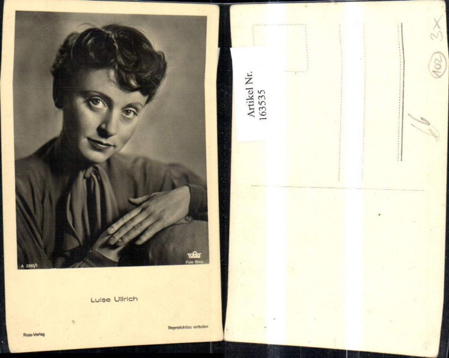 163535,Luise Ullrich pub Ross A 3380/1