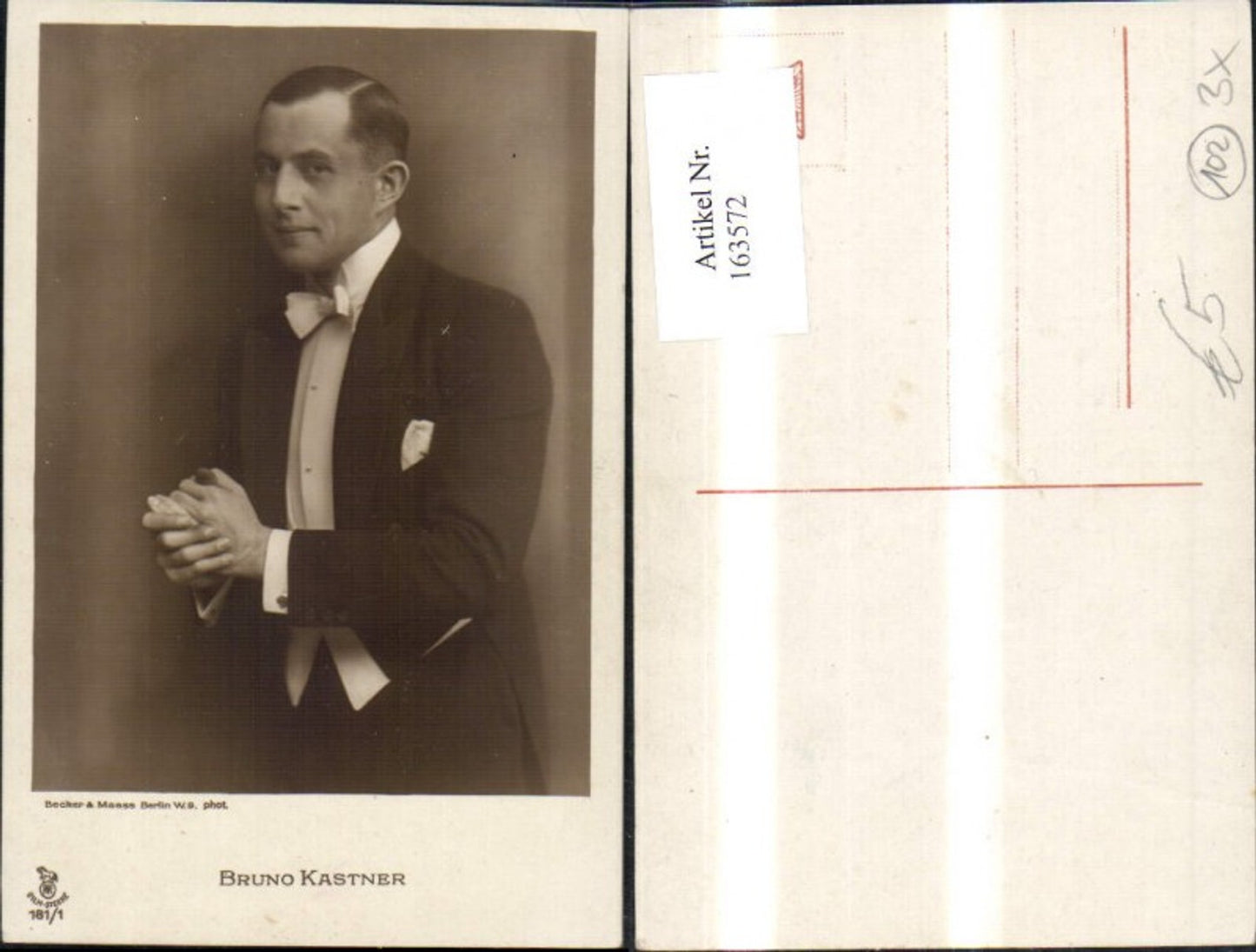 163572,Bruno Kastner pub RPH Film Sterne 181/1