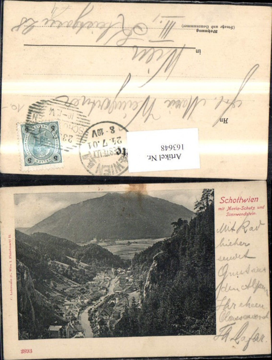 163648,Schottwien m. Maria Schutz u. Sonnwendstein 1901