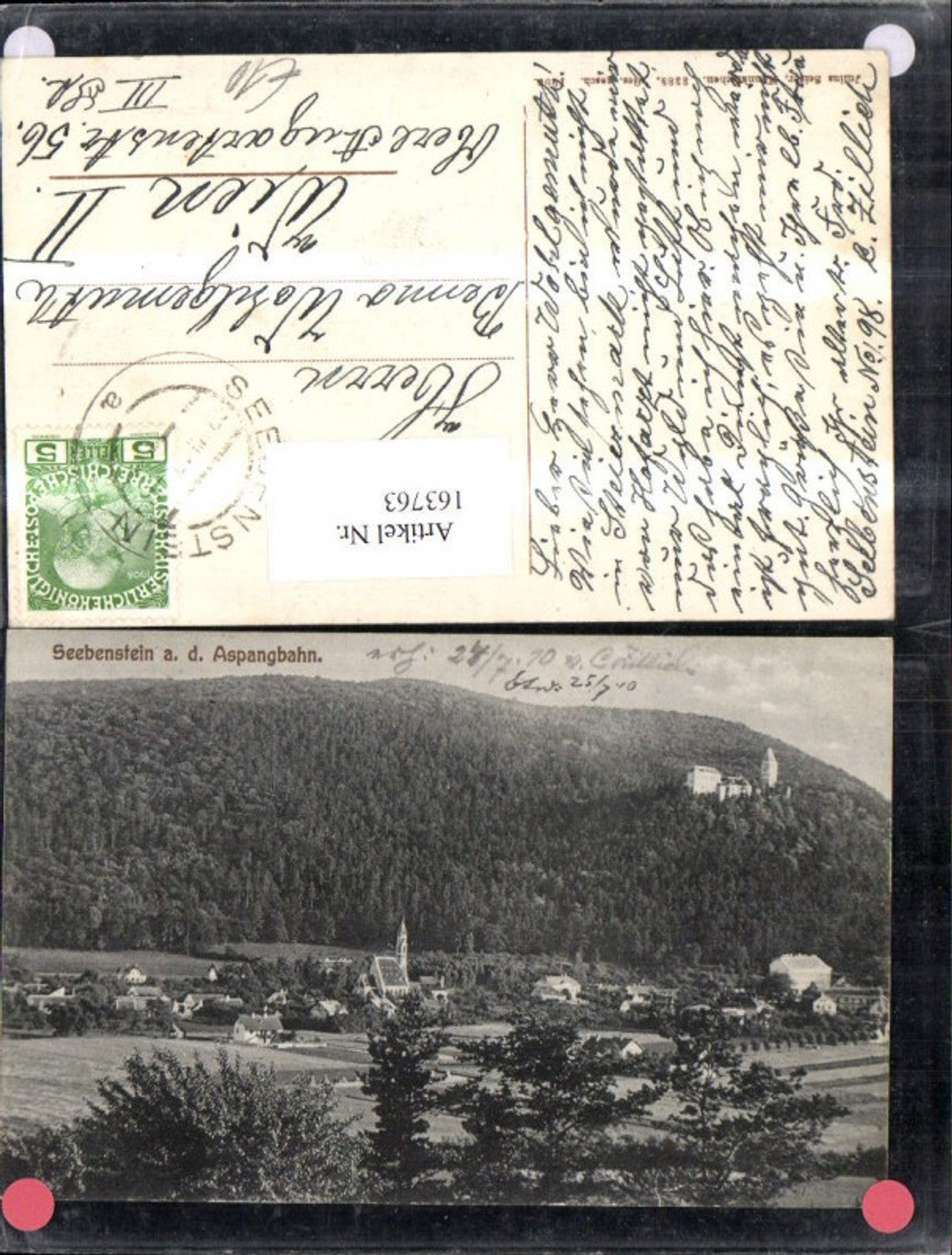 163763,Seebenstein a. d. Aspangbahn 1910