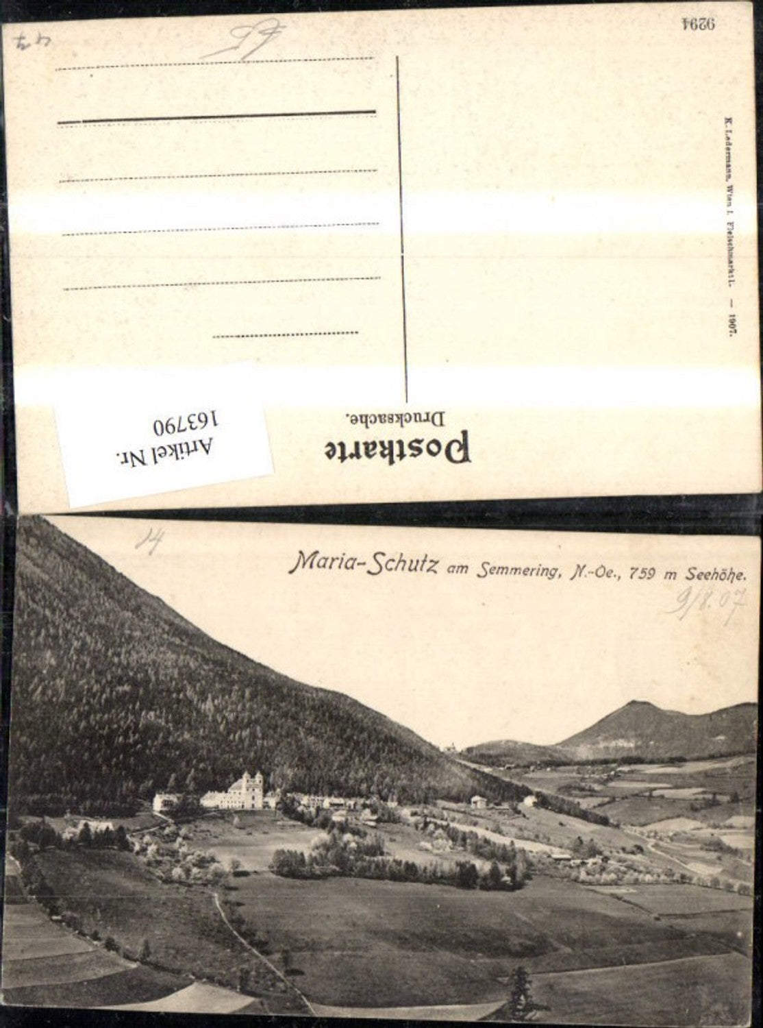 163790, Maria Schutz a. Semmering 1907