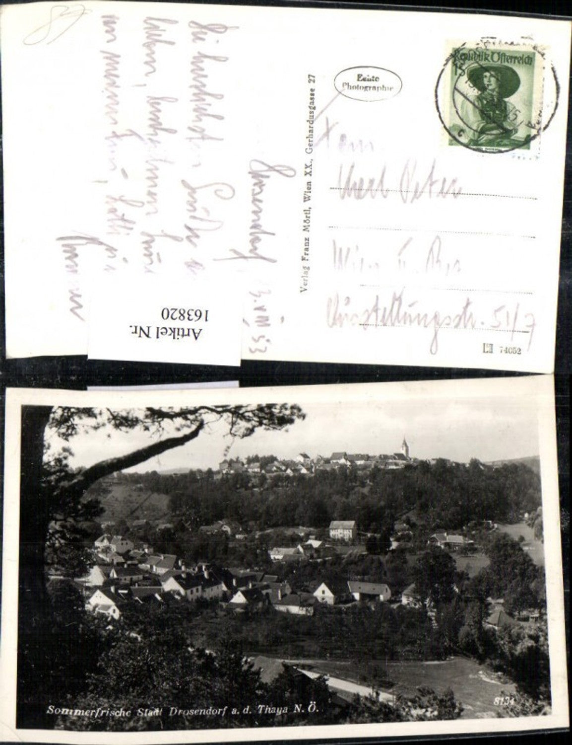 163820,Stadt Drosendorf a. d. Thaya 1956