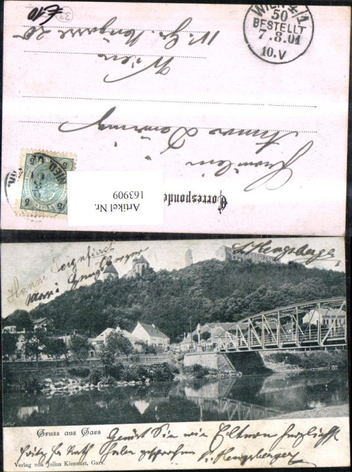 163909,Gars a. Kamp Brücke 1901
