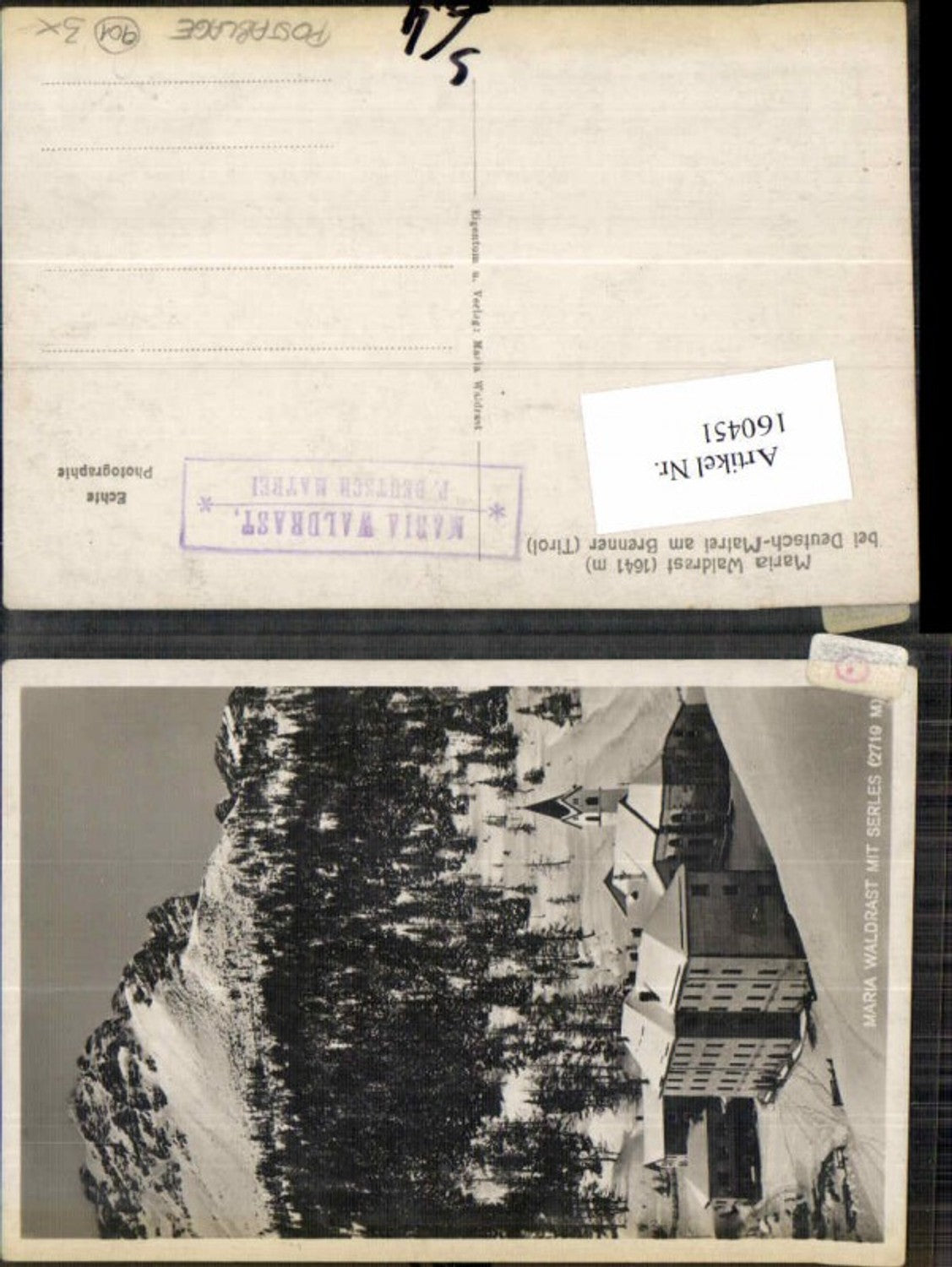 Alte Ansichtskarte – Old Postcard