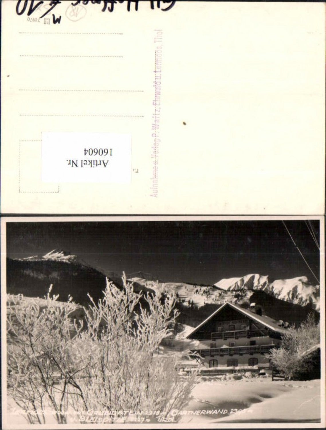 Alte Ansichtskarte – Old Postcard