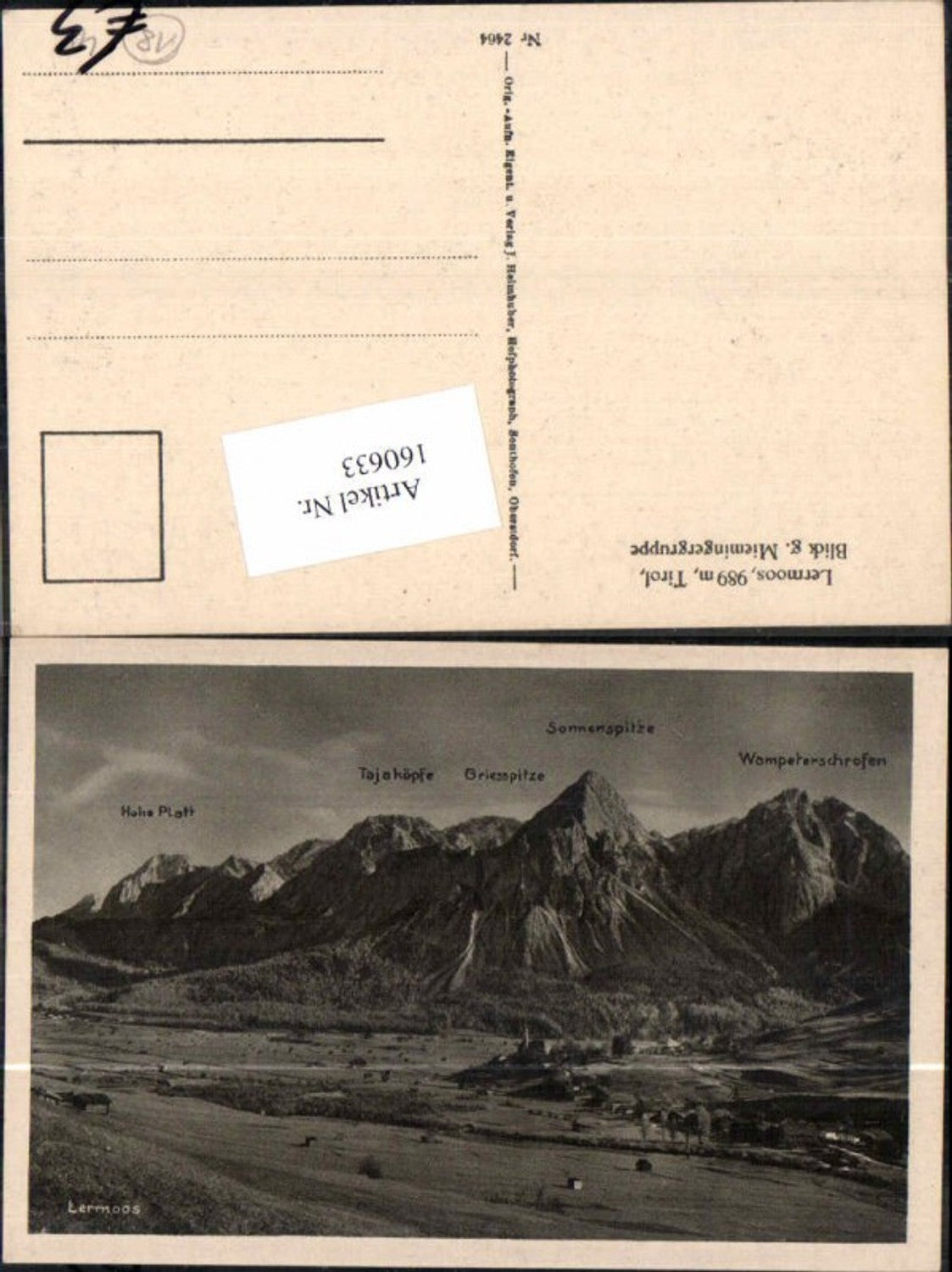 Alte Ansichtskarte – Old Postcard