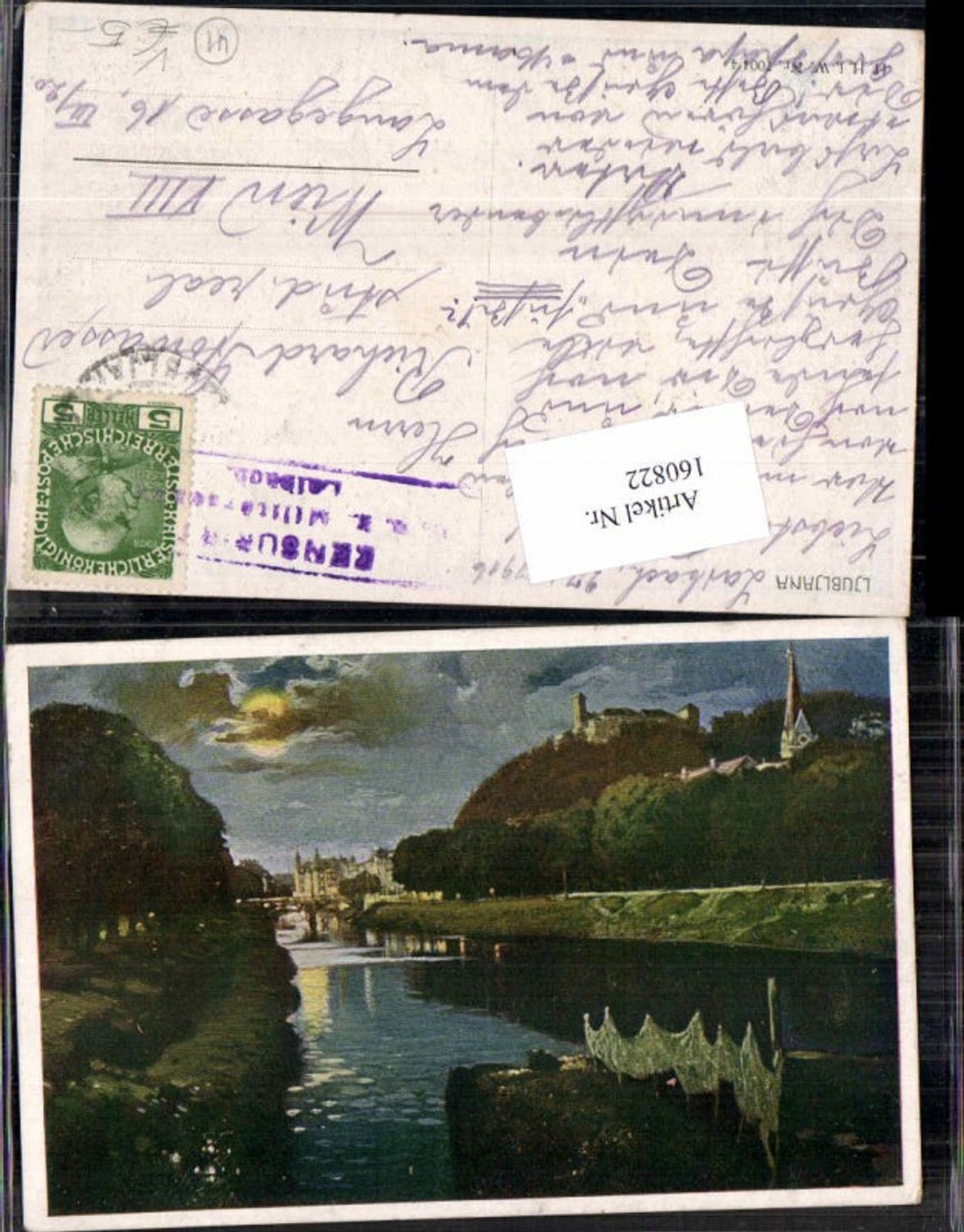 160822,Laibach Slowenien Ljubljana 1916