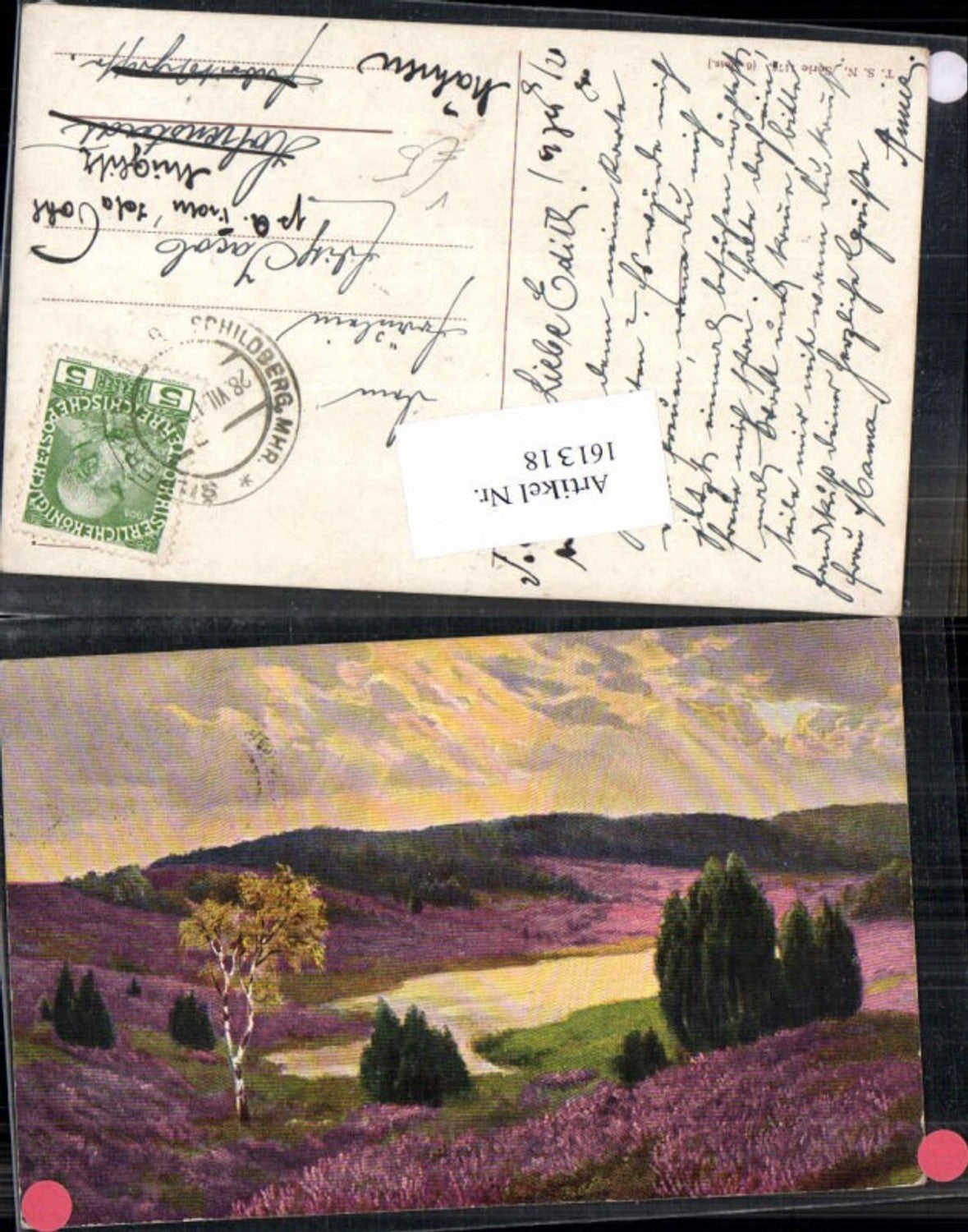 161318,Theo Stroefer 1172 Landschaft Sträucher Bäume