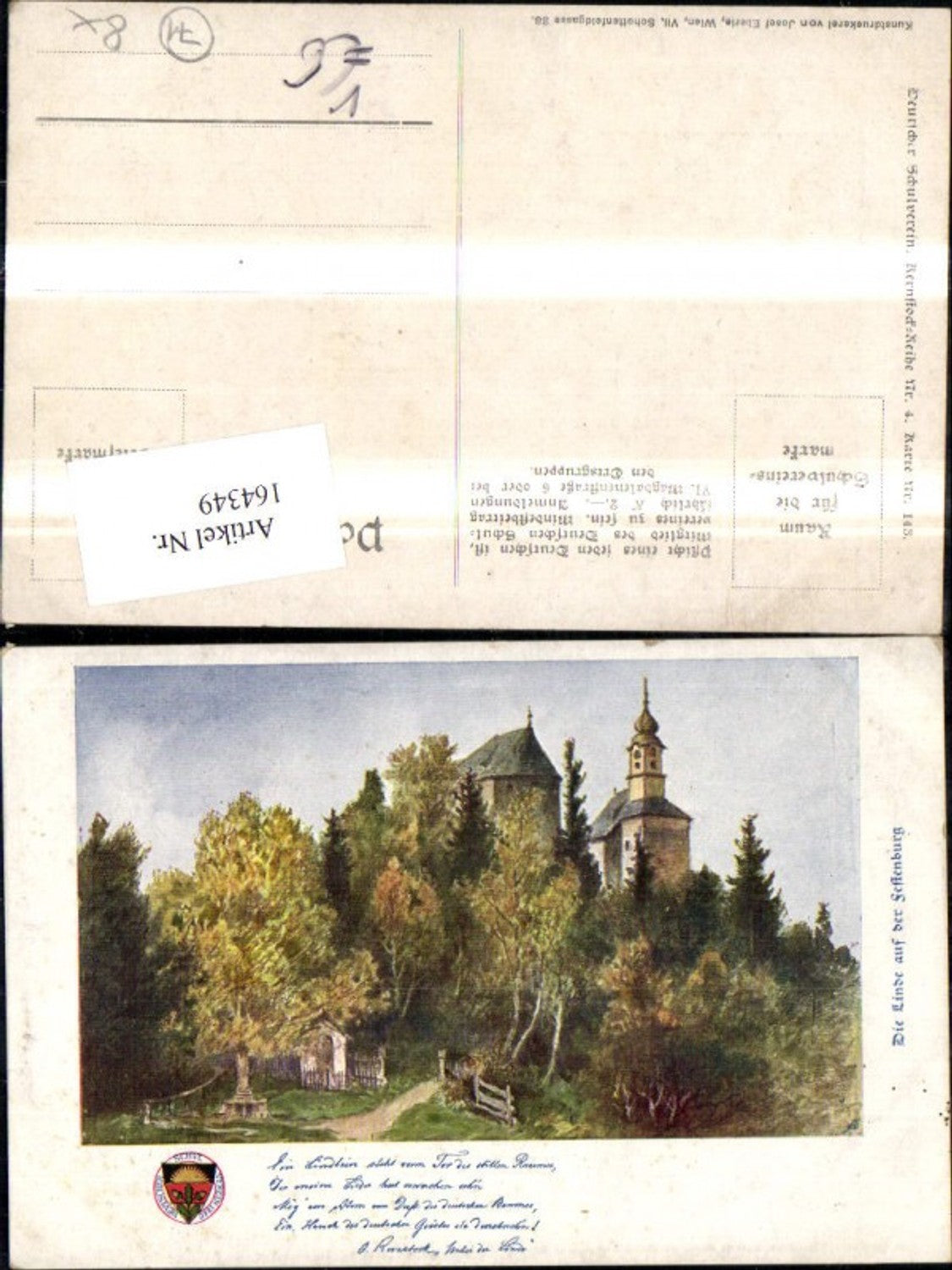 164349,Dt Schulverein Nr 143 Die Linde a. d. Festenburg