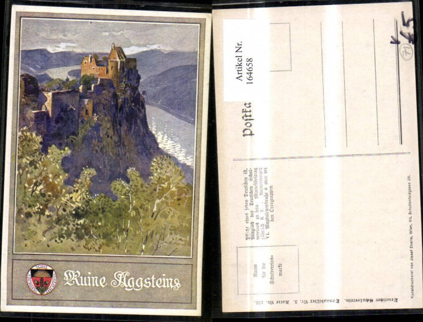 164658,Dt Schulverein 136 Ruine Aggstein