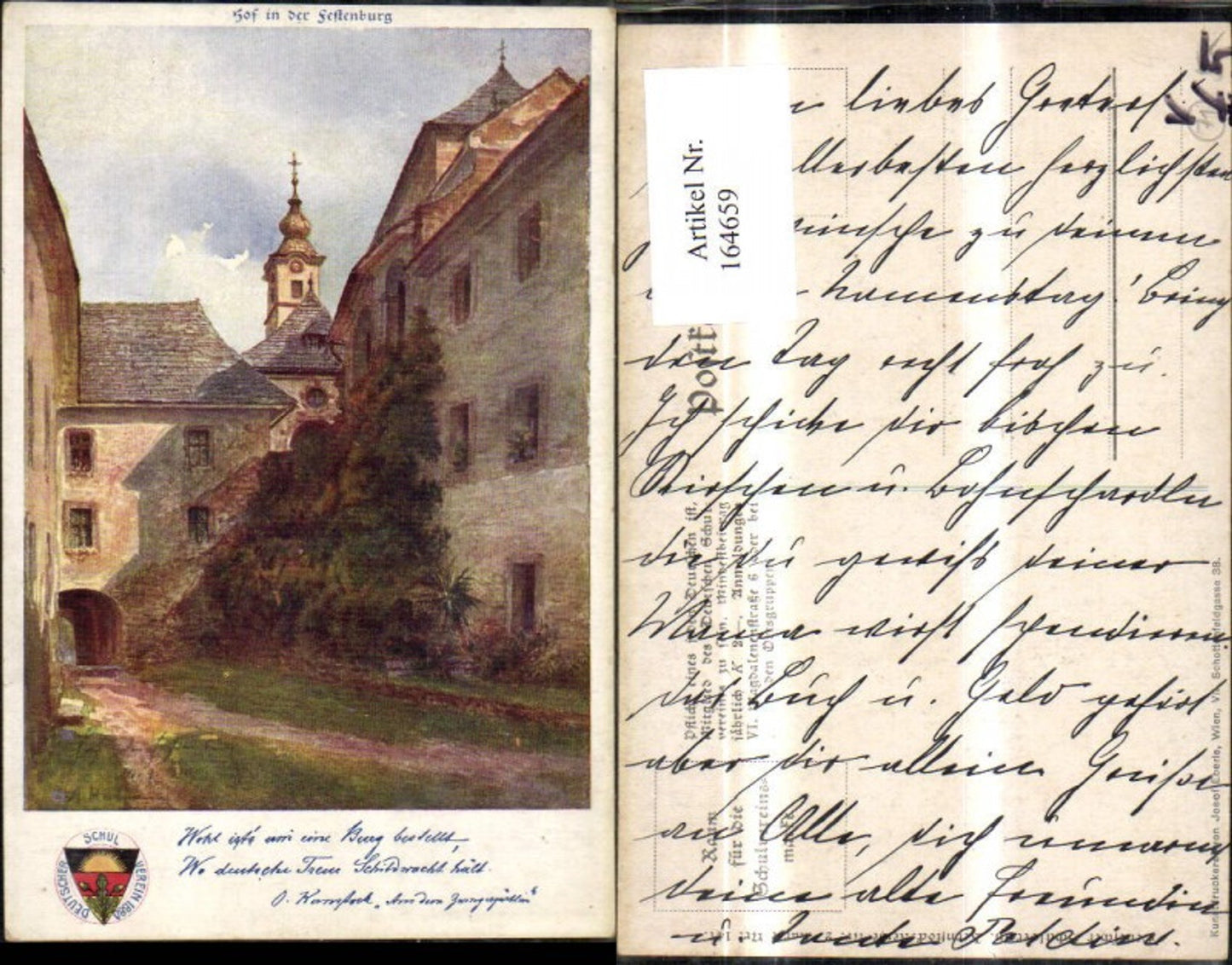 164659,Dt Schulverein 141 Hof i. d. Senftenburg