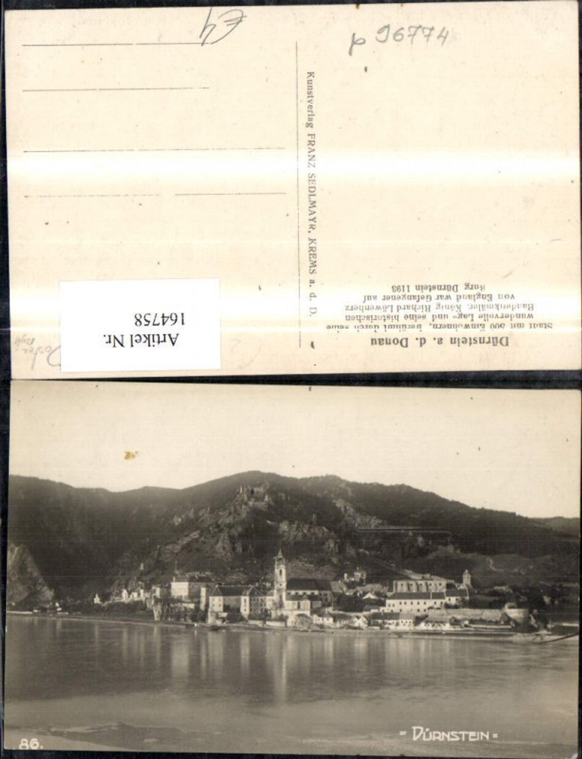 164758,Dürnstein a. d. Donau Wachau