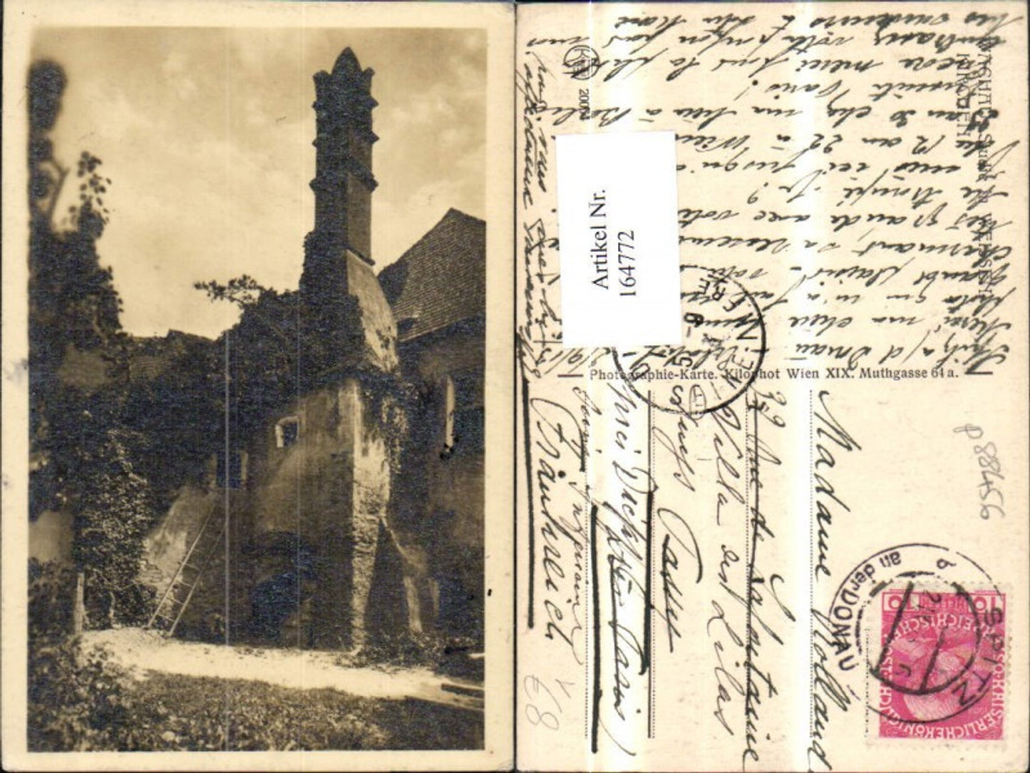 164772,Weißenkirchen a. d. Donau Ansicht Gebäude Leiter 1913 pub Kilophot