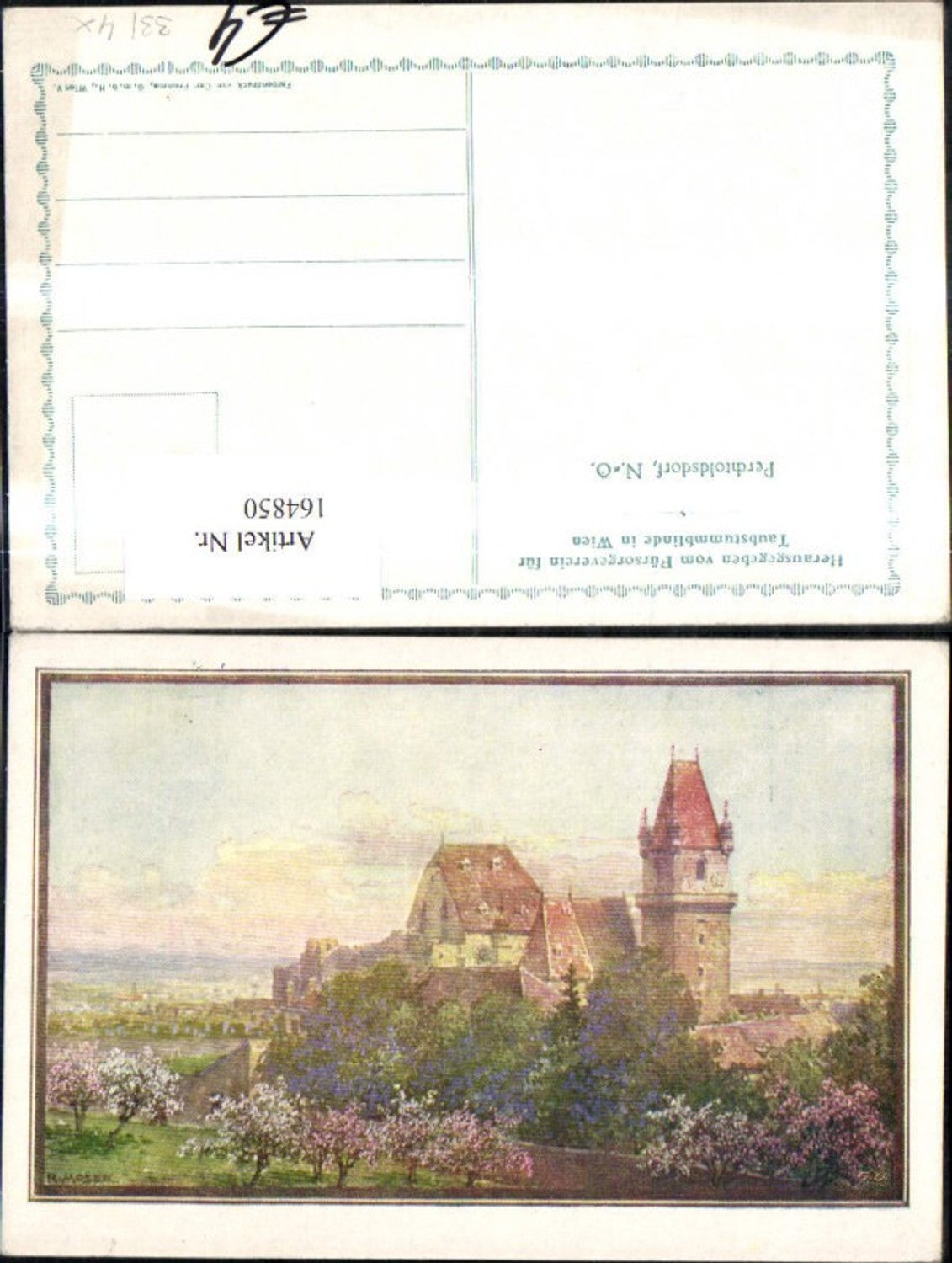 164850,Perchtoldsdorf Künstler Ak
