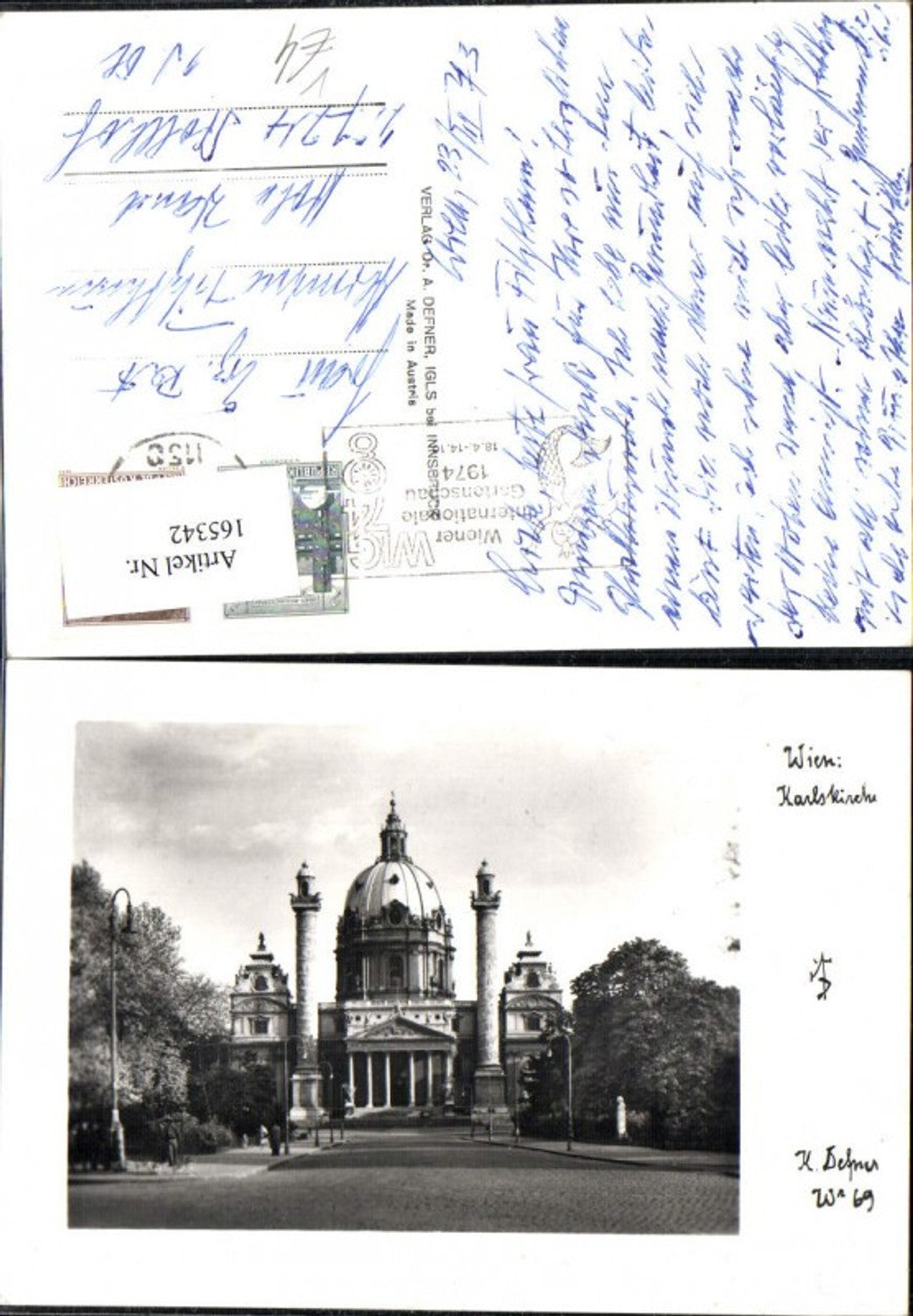165342,Dr Defner Wn 69 Wien Karlskirche