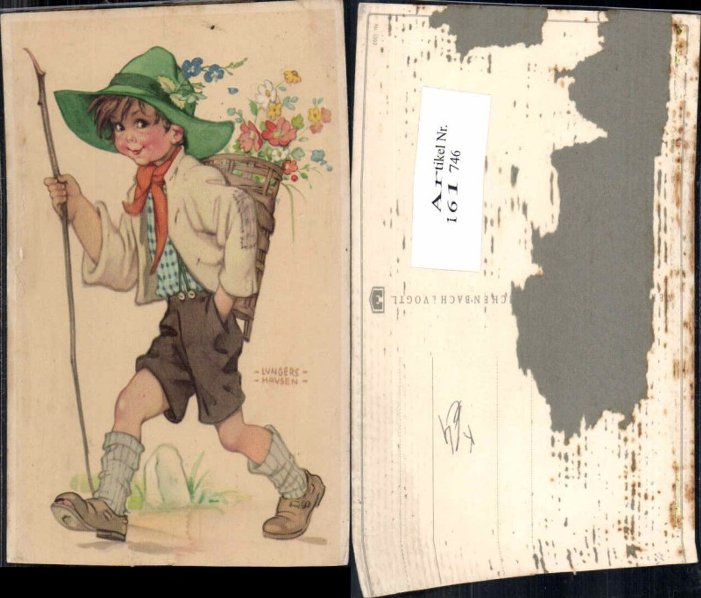 161746,Ilse Wende Lungershausen Kind Junge Wanderer