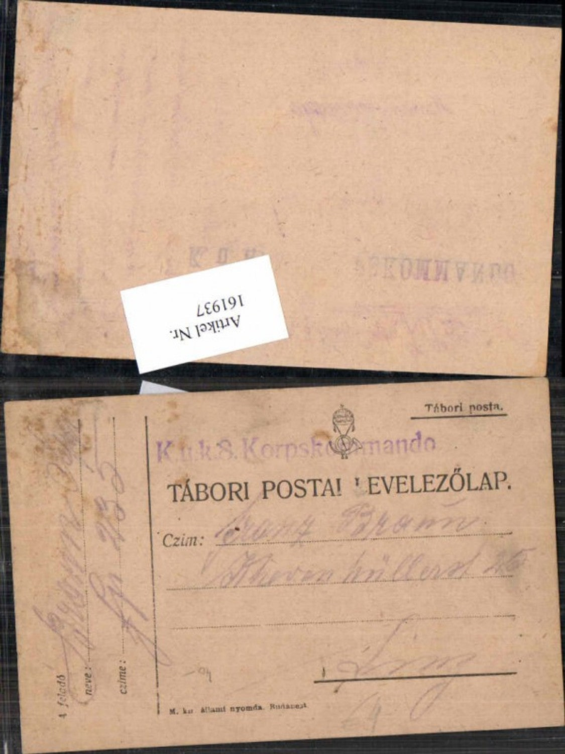 Alte Ansichtskarte – Old Postcard