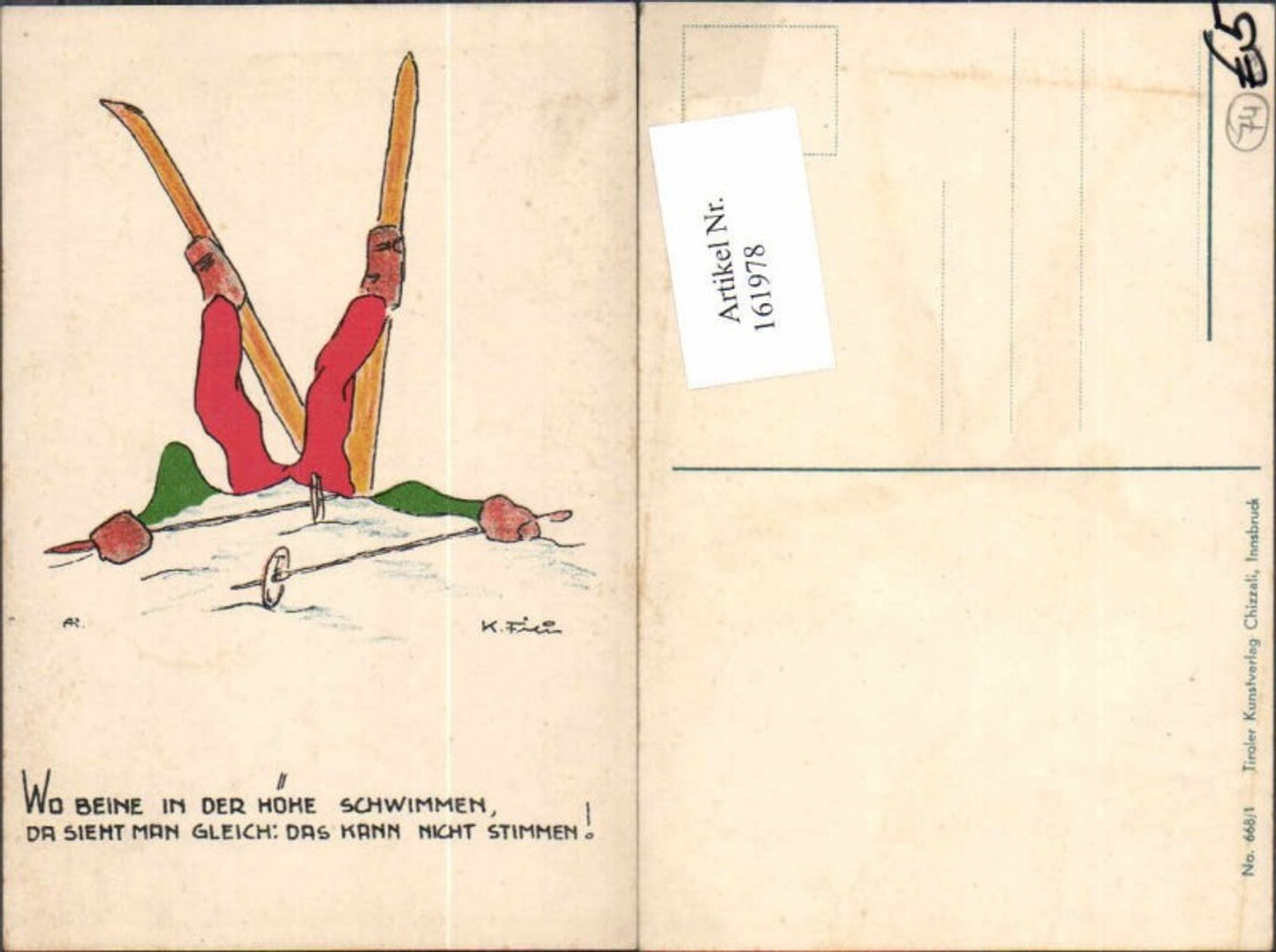 161978,Karikatur K. Frein Humor Sport Wintersport