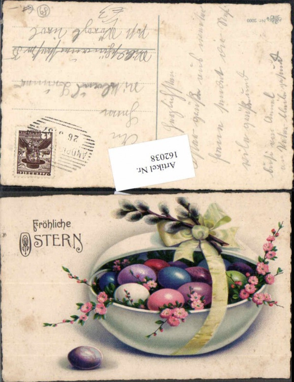162038, Easter Easter eggs pussy willow flowers pub Erika 2000