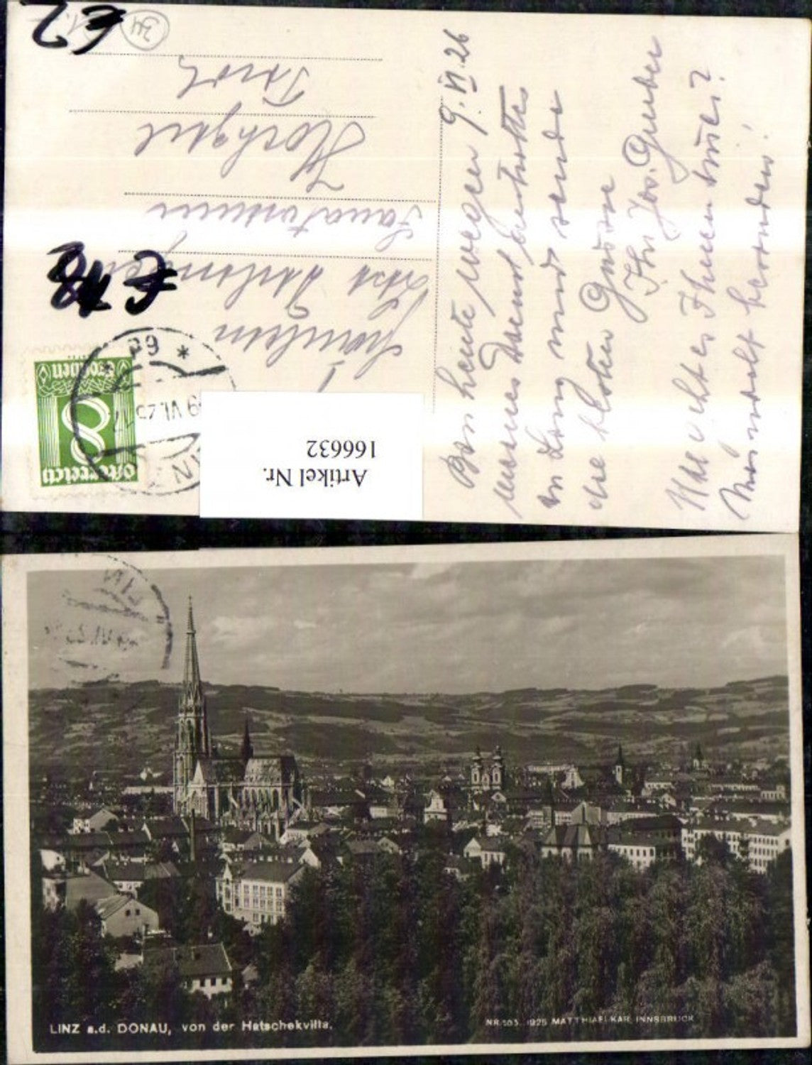 166632,Linz v. d. Hatschekvilla 1925