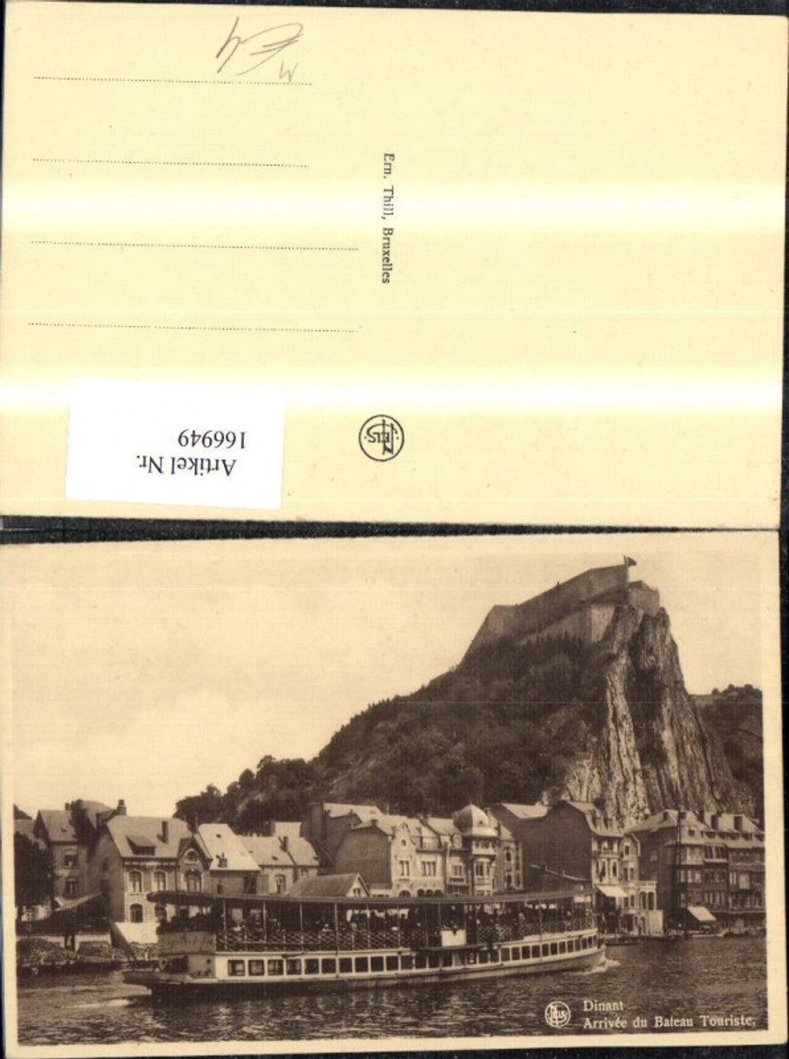 166949,Dinant Arrivée du Bateau Touriste, Schiff