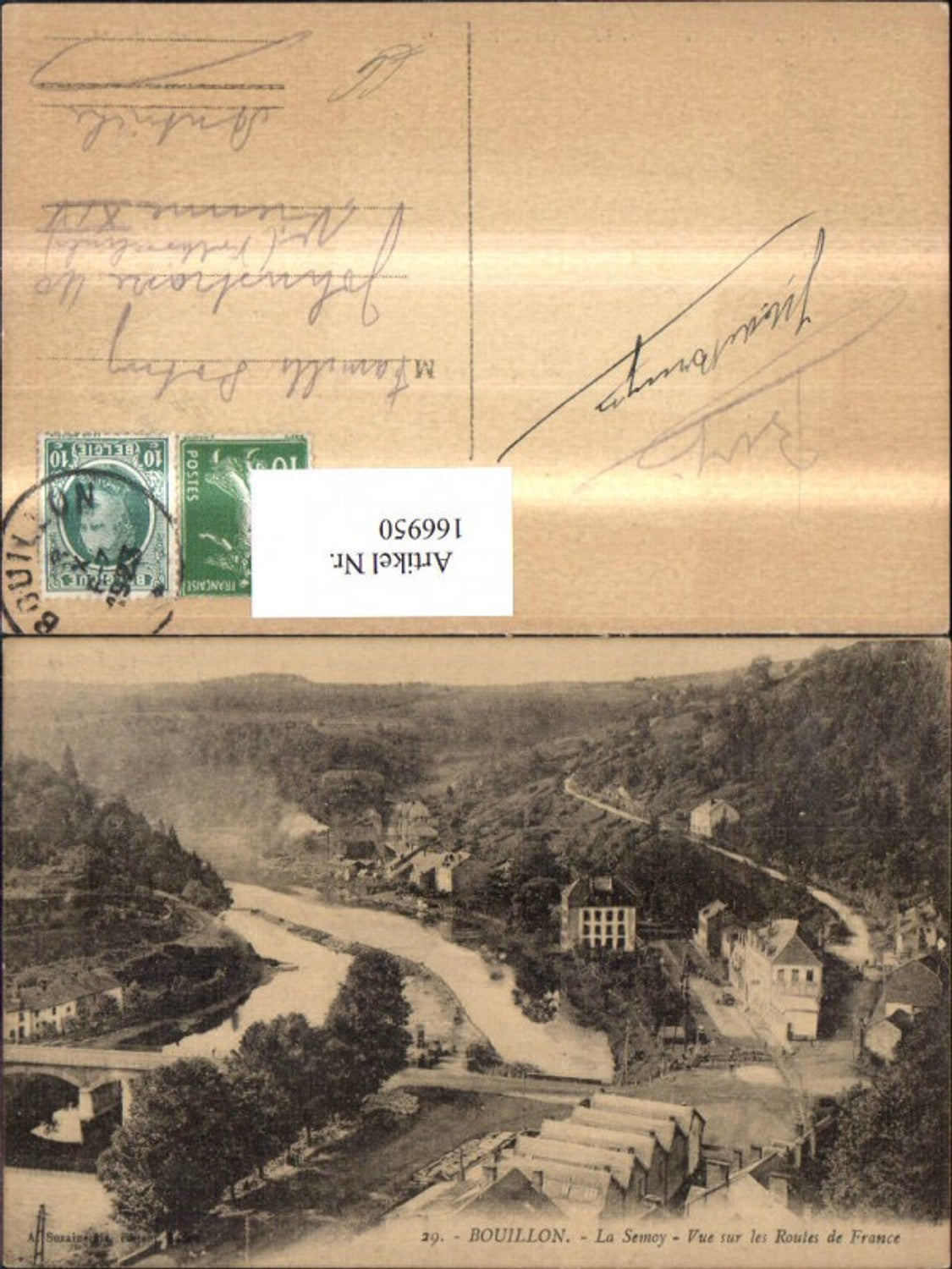 166950,Bouillon, La Semoy Vue sur les Routes de France