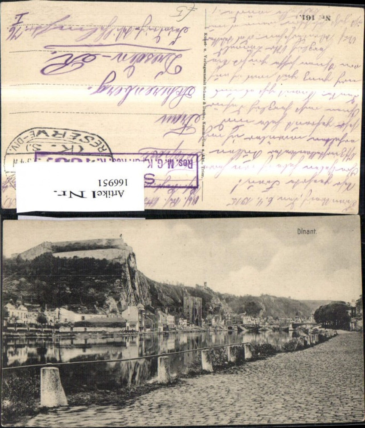 166951,Dinant Blick auf die Stadt