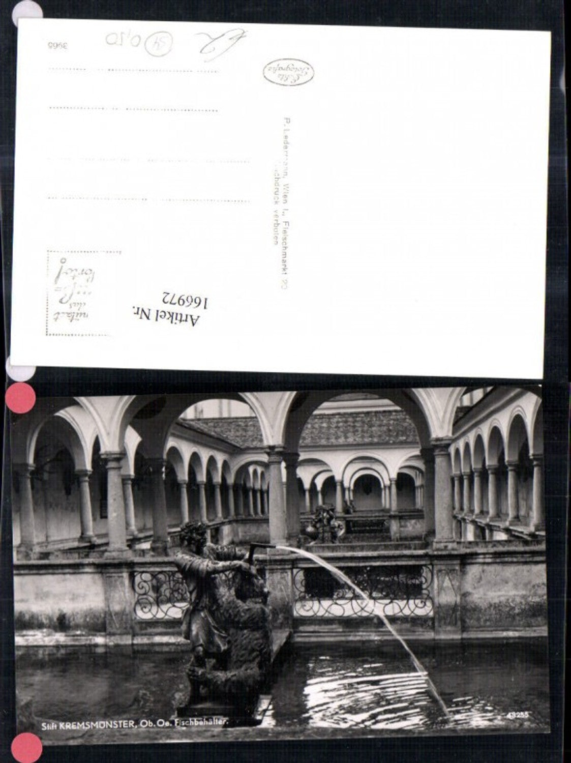 166972,Stift Kremsmünster Fischbehälter