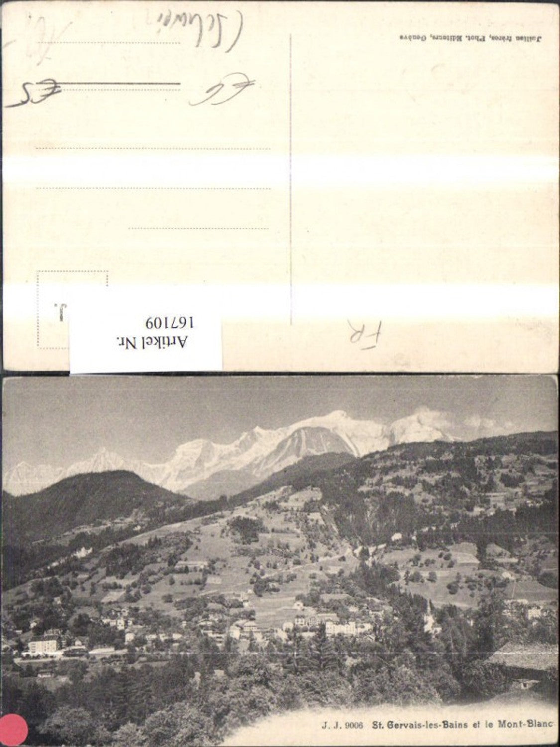 167109,St Gervais les Bains et le Mont Blanc