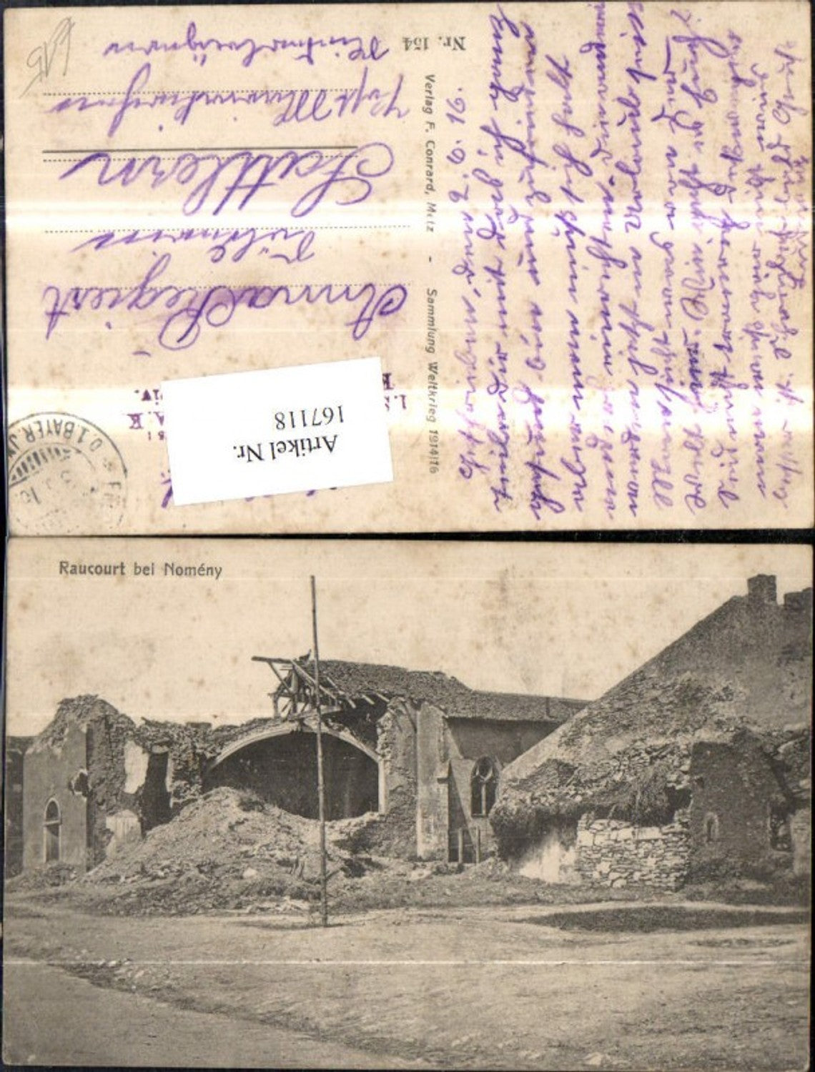 167118,Raucourt bei Nomeny 1916