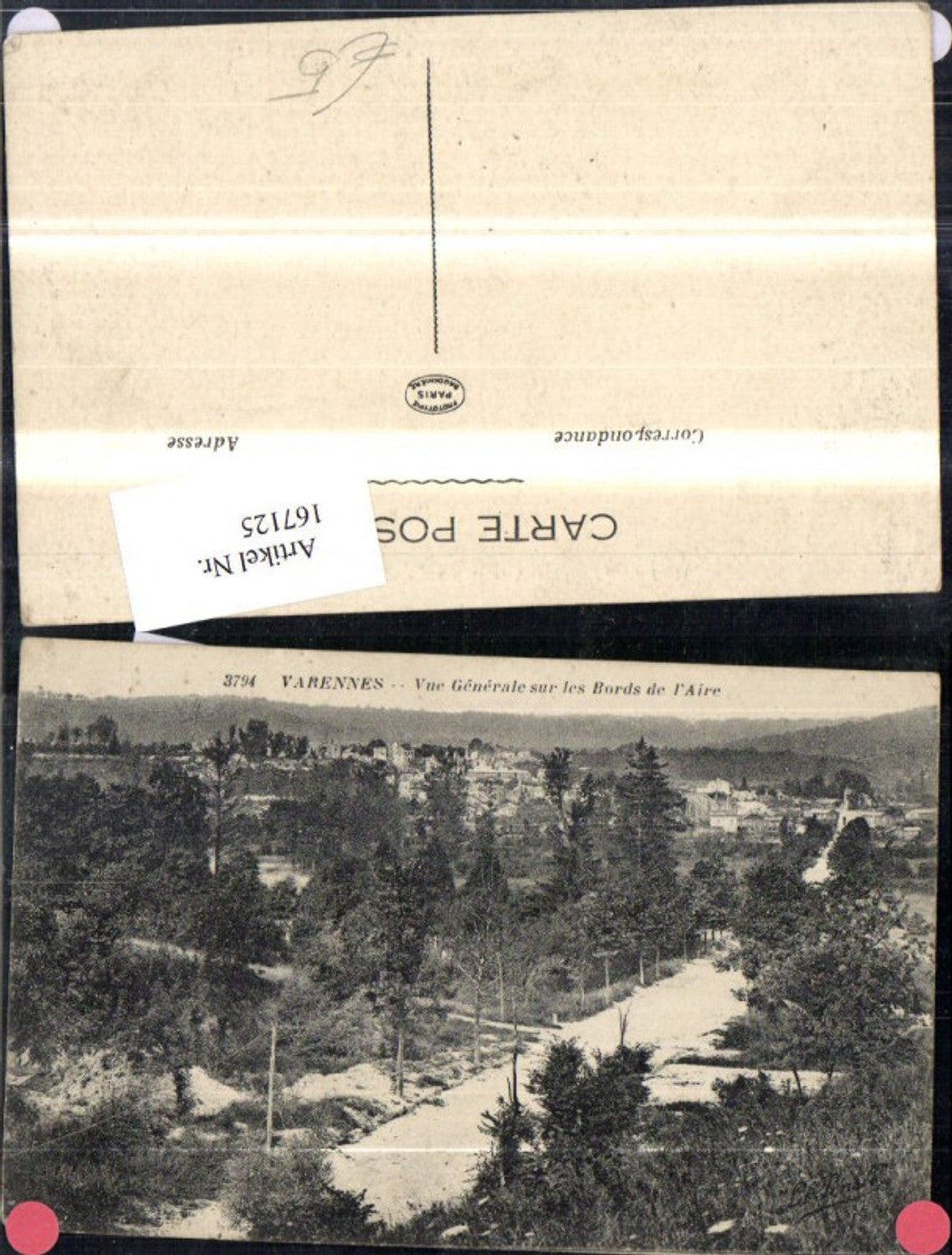 167125,Varennes Vue Generale sur le Bords de l Aire