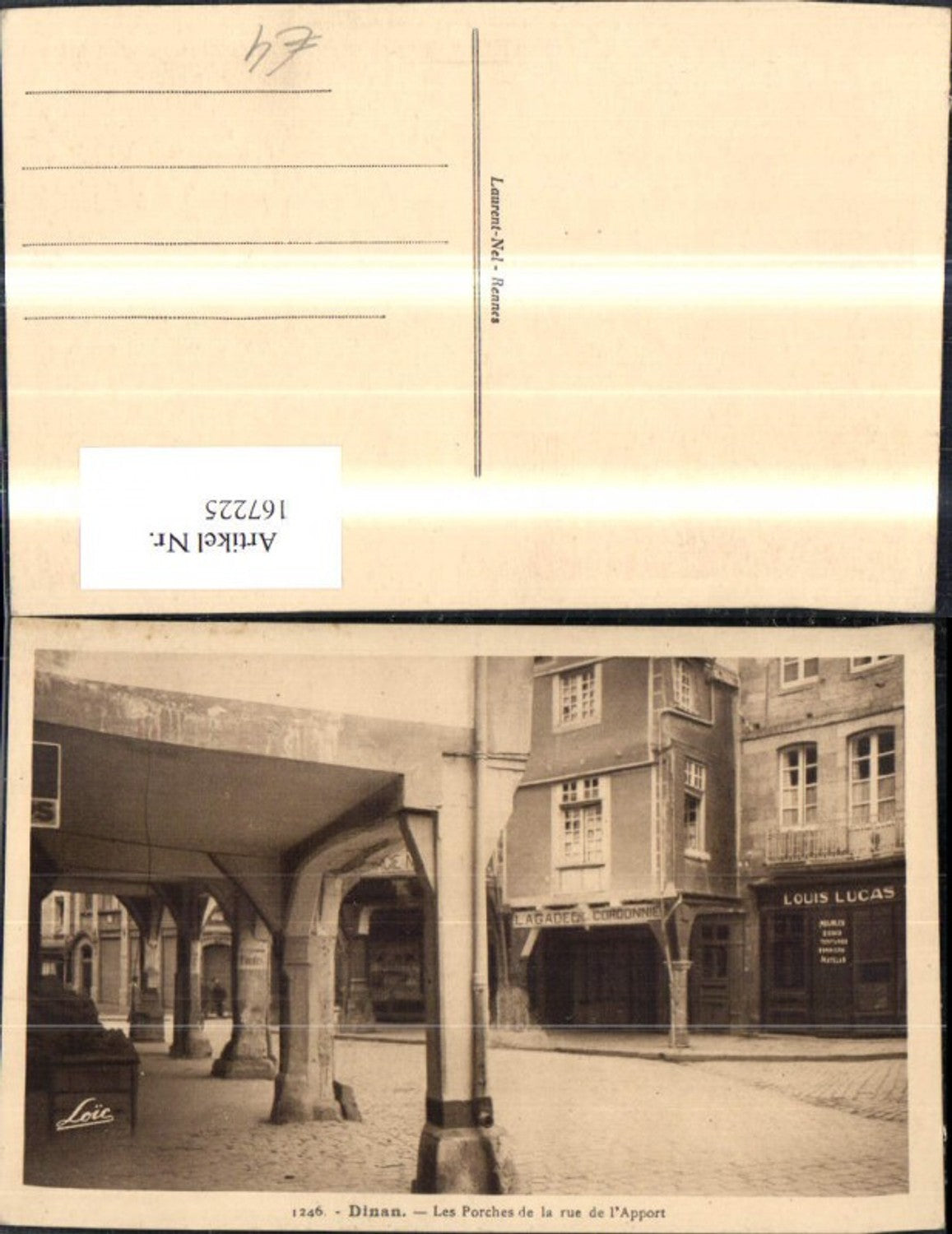 167225,Dinan Les Porches de la rue de l Apport