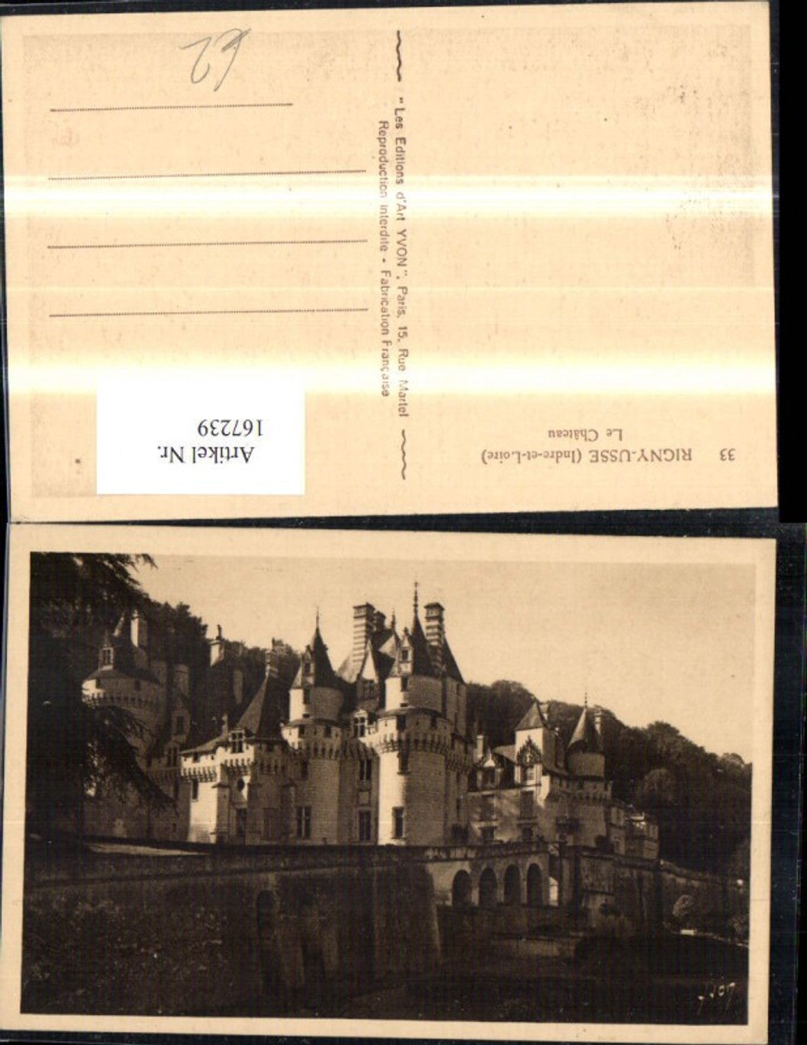 167239,Rigny Usse Indre et Loire Le Chateau