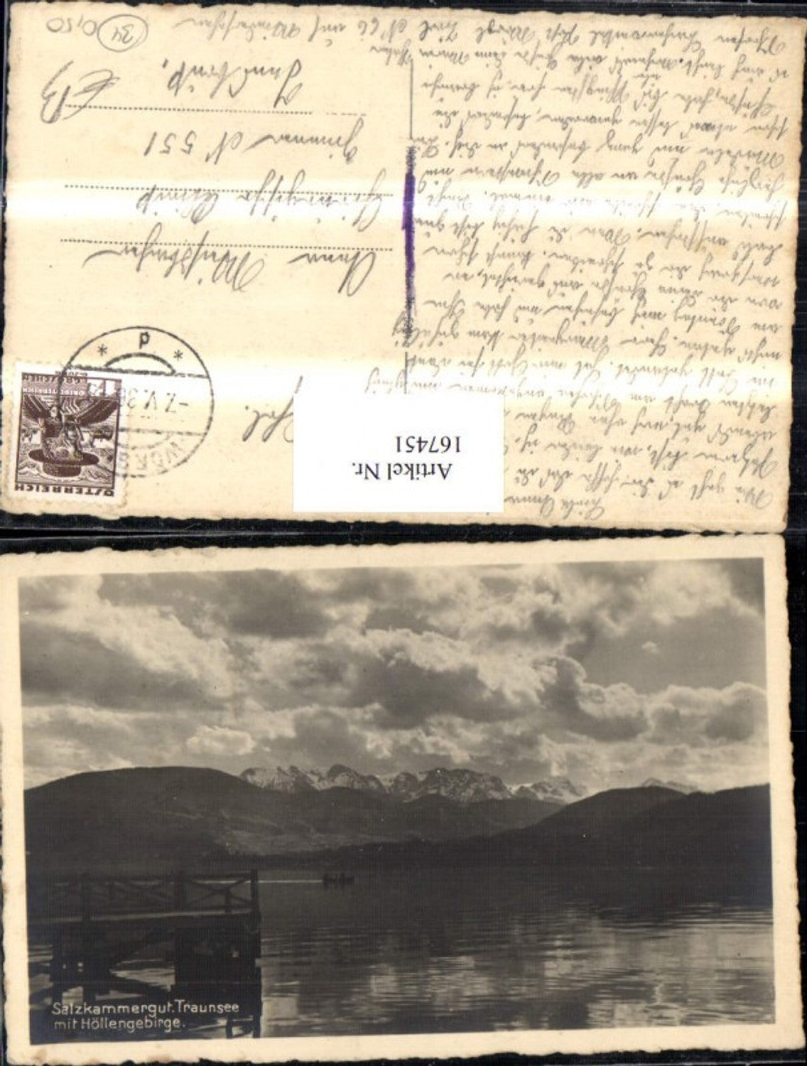 167451,Salzkammergut Traunsee m. Höllengebirge Gmunden