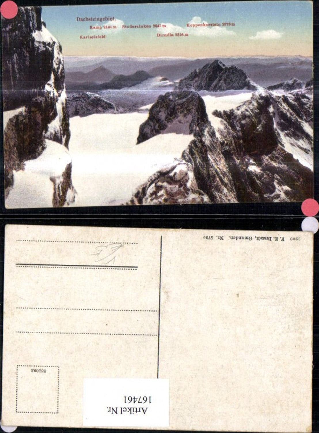 167461,Gmunden Gosau Dachsteingebiet Stoderzinken Dirndln pub Brandt 579 c