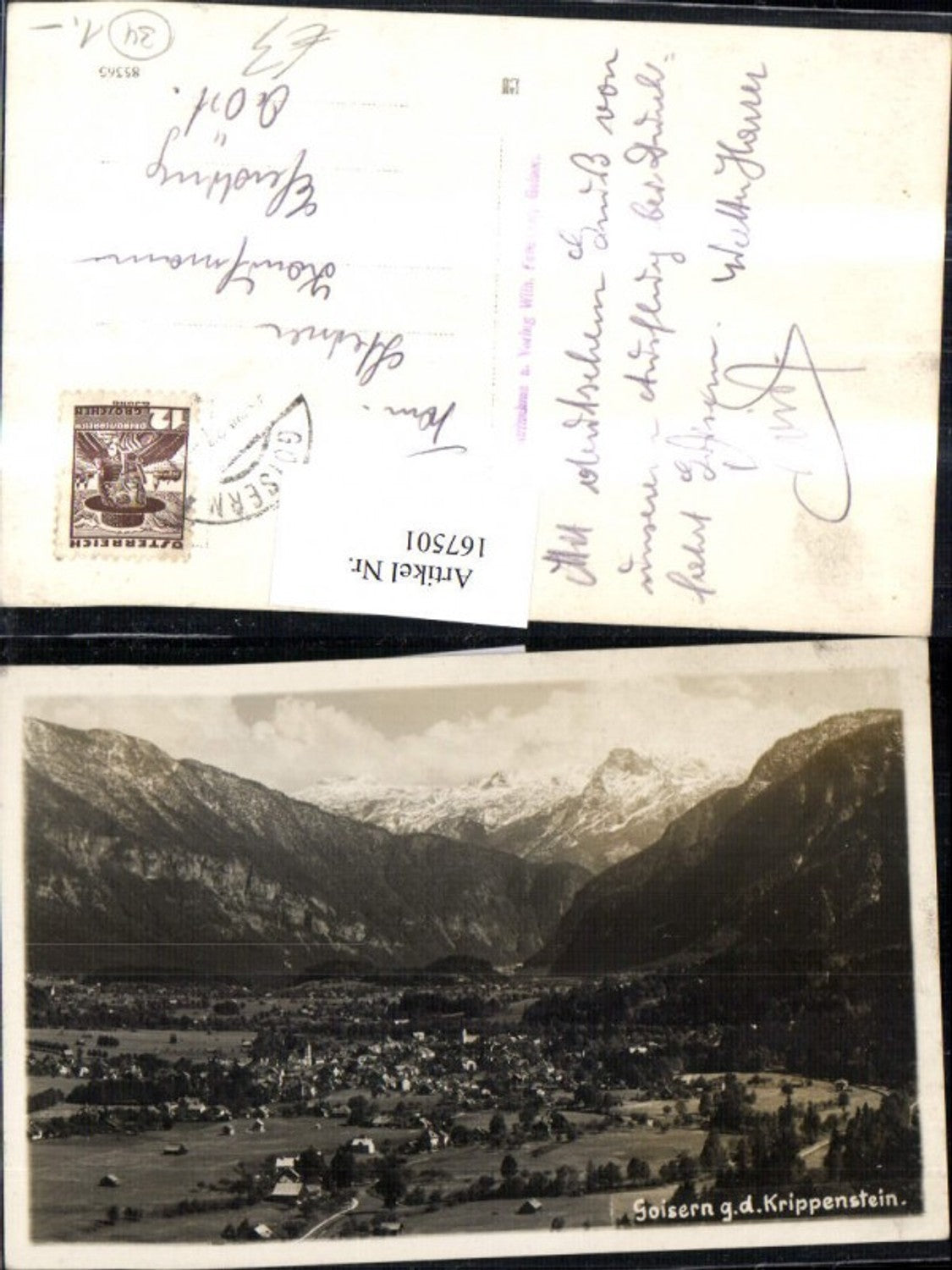 167501,Goisern g. d. Krippenstein Totale