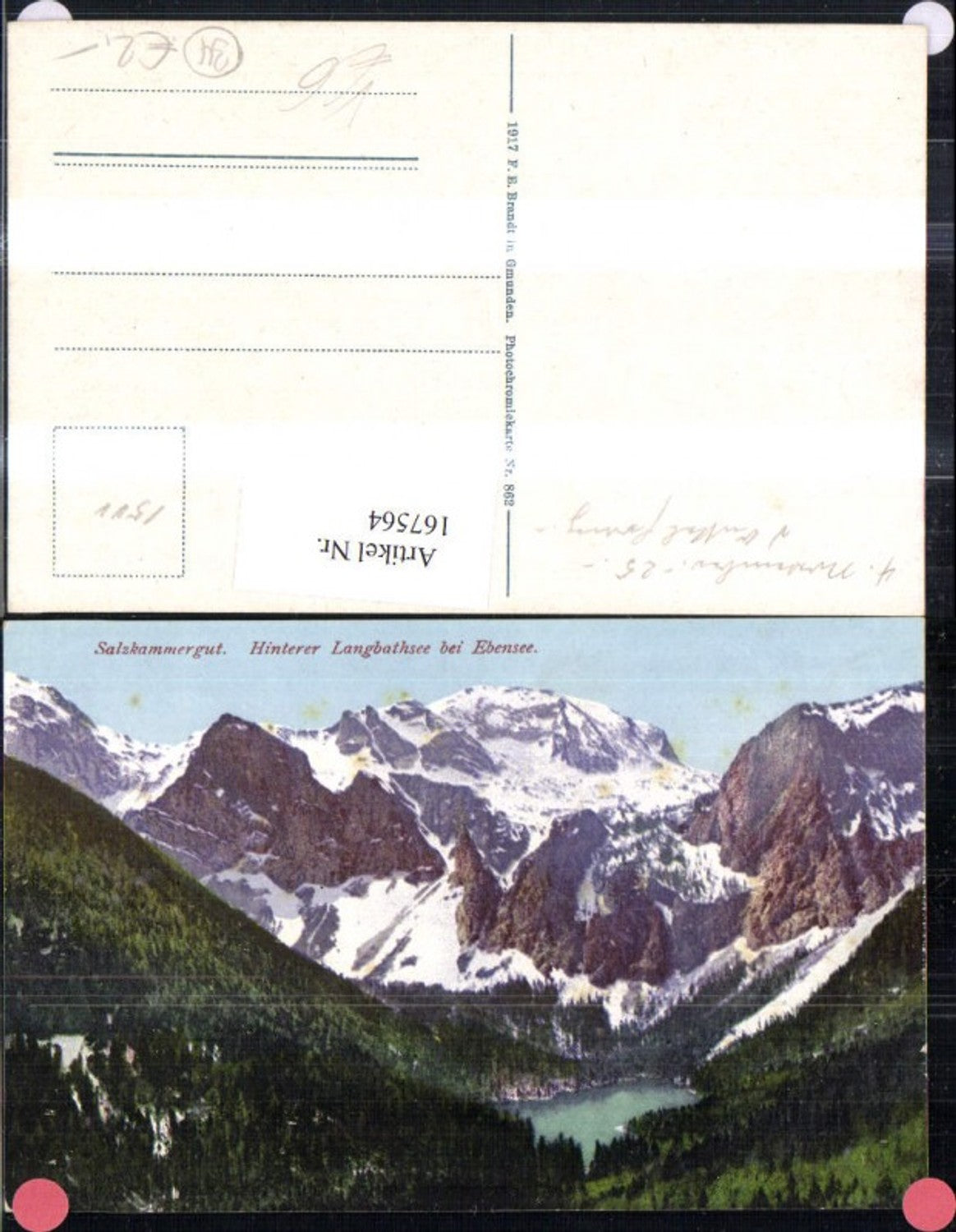 167564,Salzkammergut Ebensee Hinterer Langbathsee pub Brandt 862