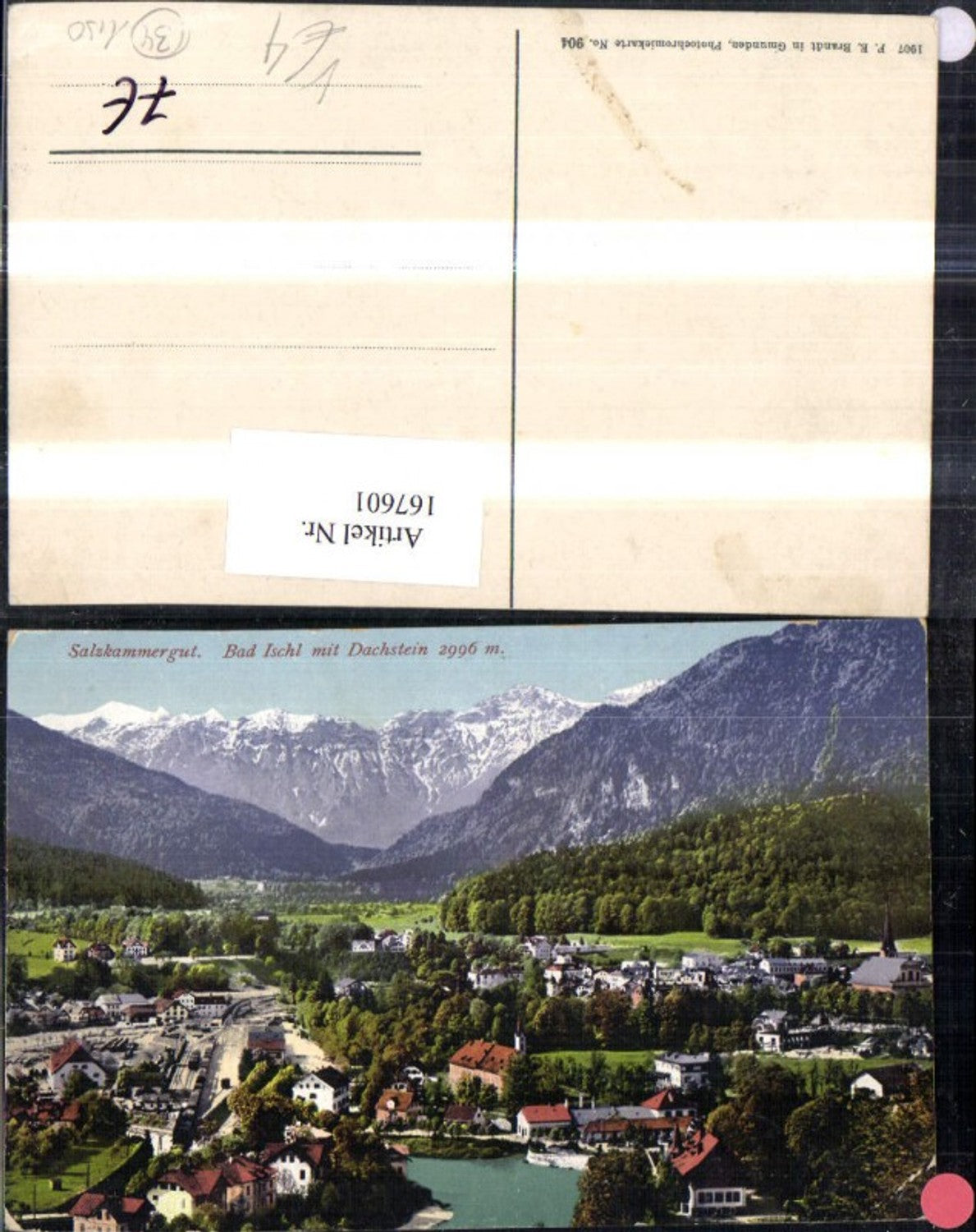 167601,Salzkammergut Bad Ischl m. Dachstein Totale pub Brandt 904