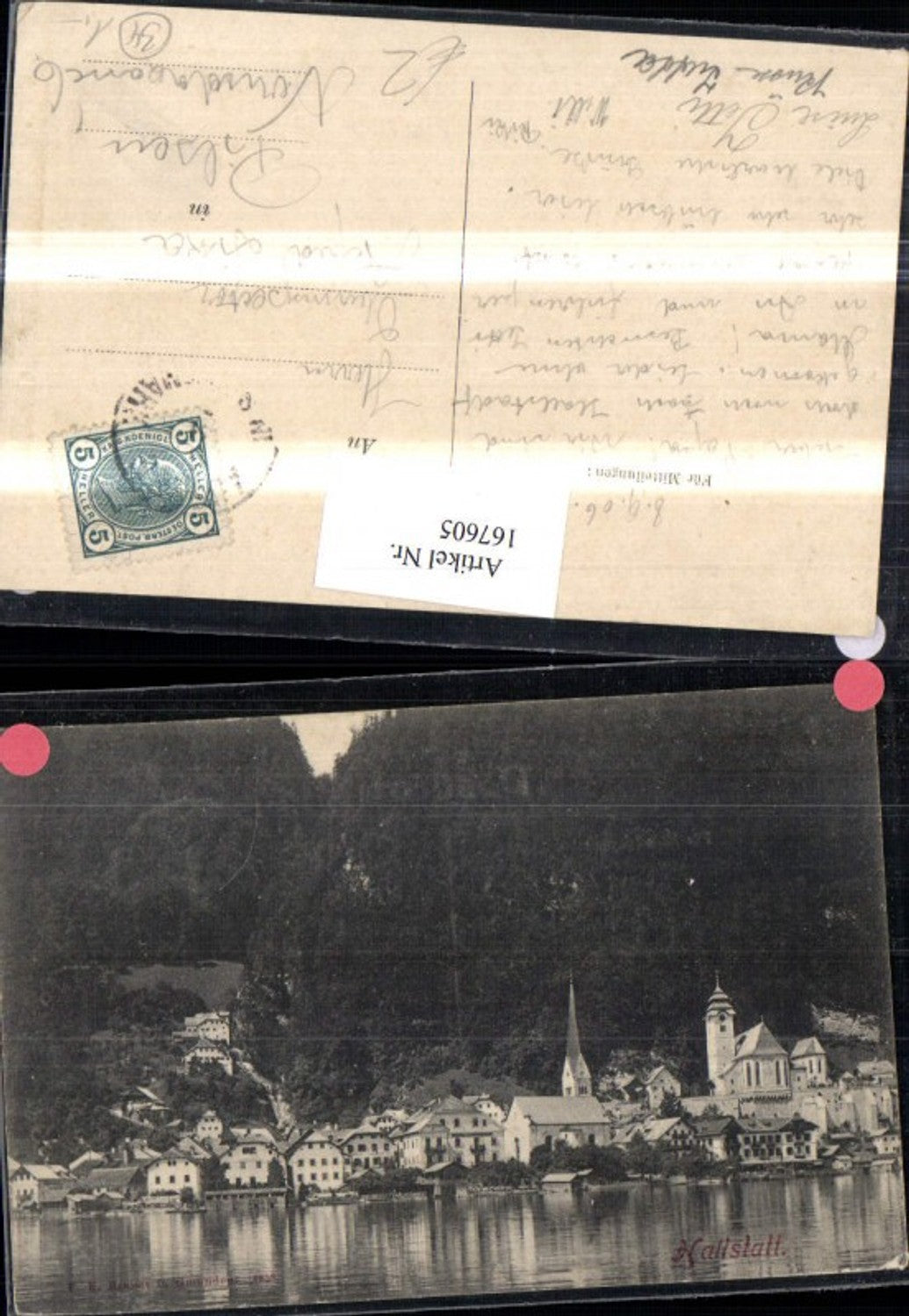 167605,Salzkammergut Hallstatt Totale pub Brandt 1859