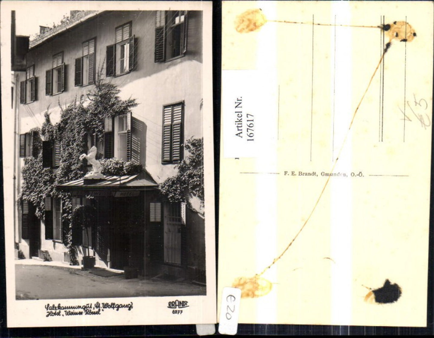 167617,Salzkammergut St. Wolfgang Hotel Weisses Rössl pub Brandt 6277