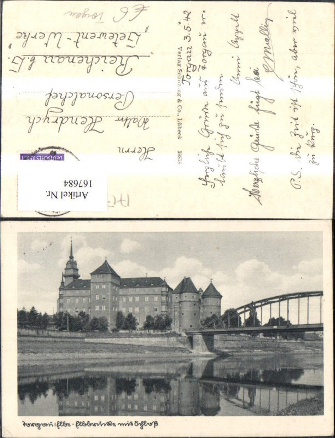 167684,Torgau Schloss Hartenfels Brücke