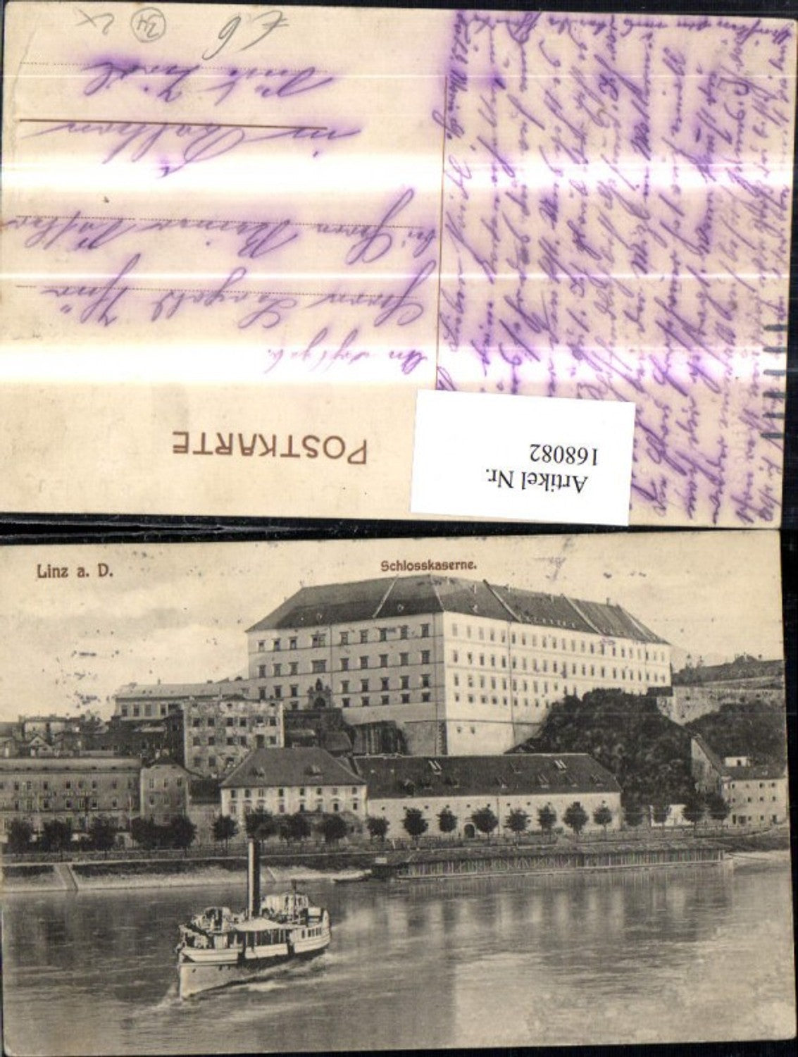 168082,Linz Schlosskaserne Dampfer